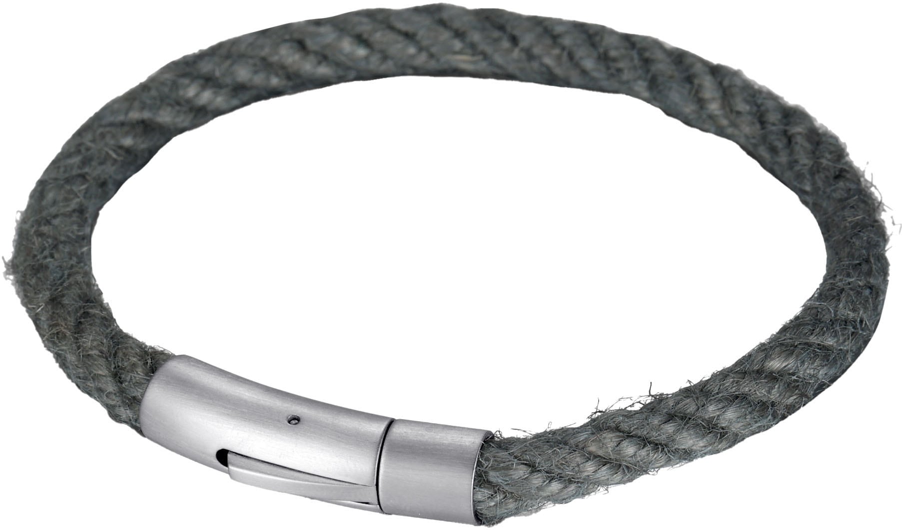 Firetti Armband "Schmuck Geschenk Edelstahl Jutefaser Armschmuck Armkette"