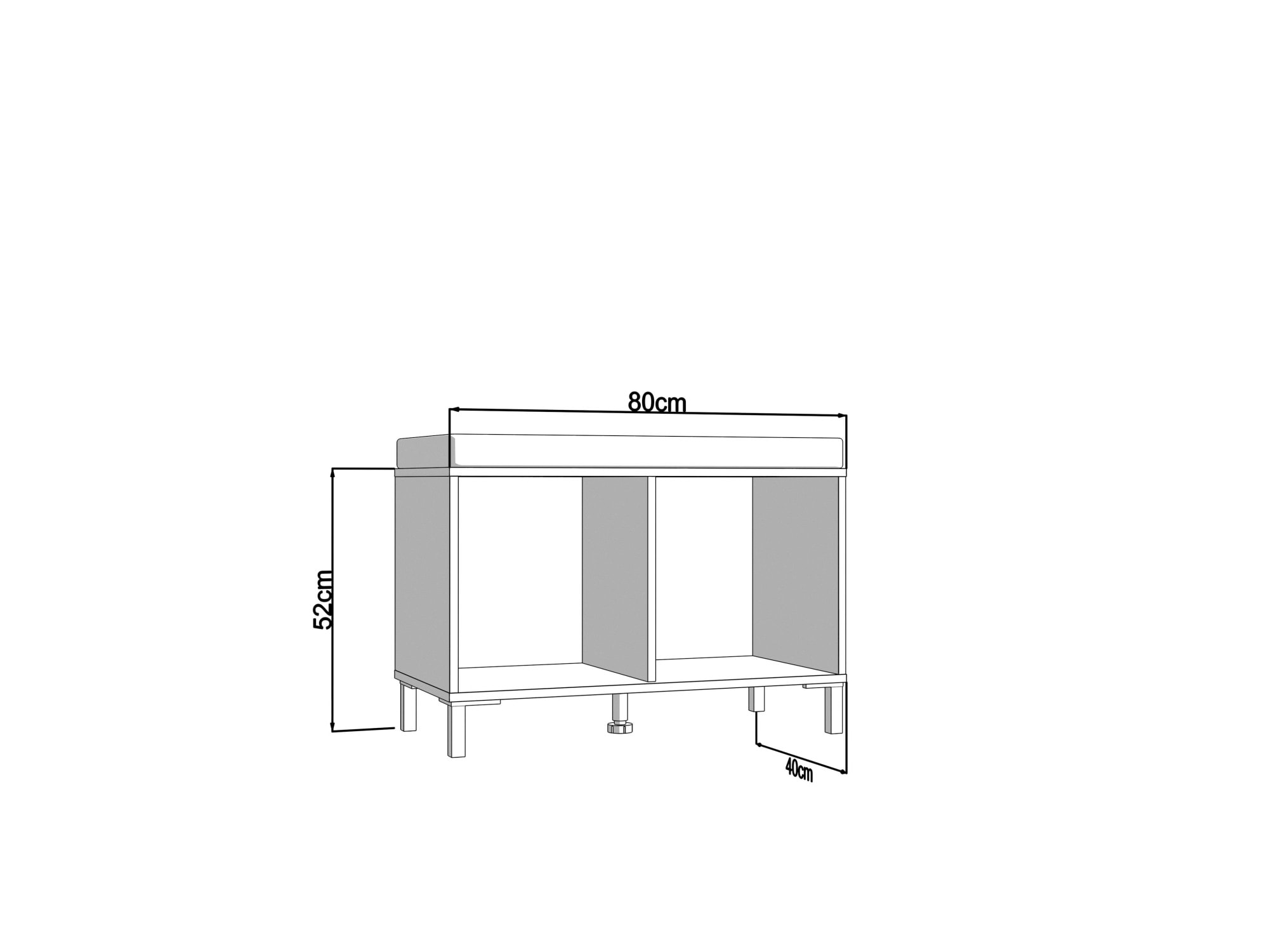 Home affaire Schuhbank »LAVAL, Schuhschrank, Schuhregal, Schuhtruhe, Schuhkommode, Sitzbank« mit zwei Türen (dahinter zwei Fächer)