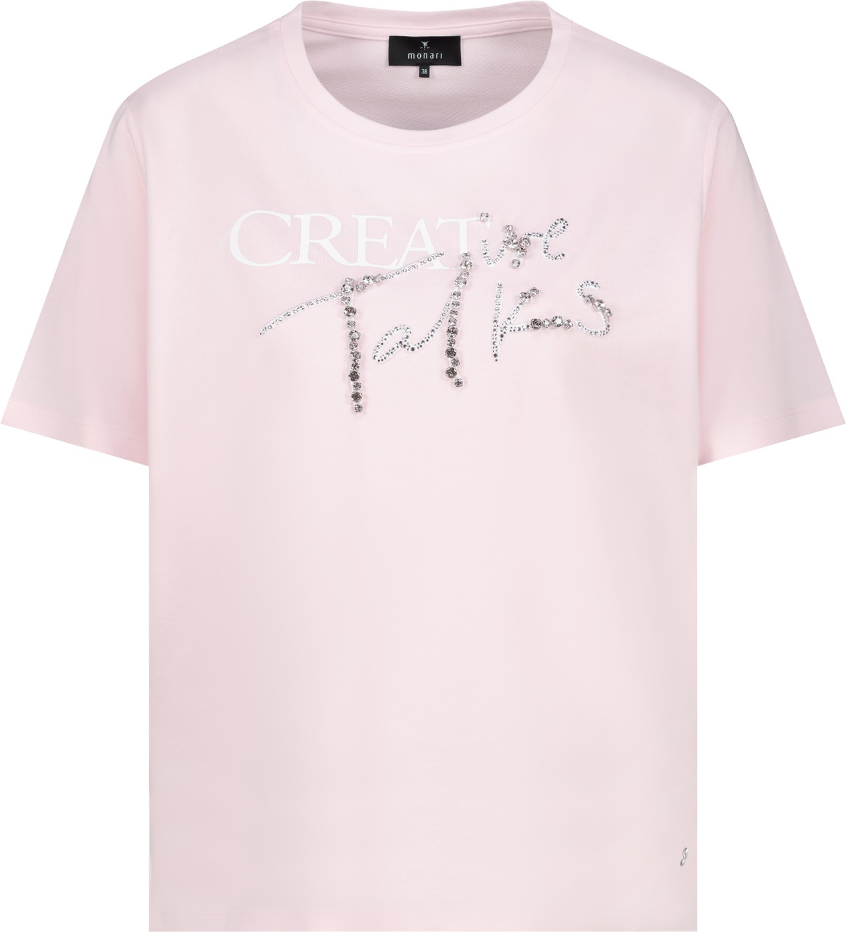 Monari T-Shirt »Shirt Schmuckschrift« Regular fit mit Schmuckschrift