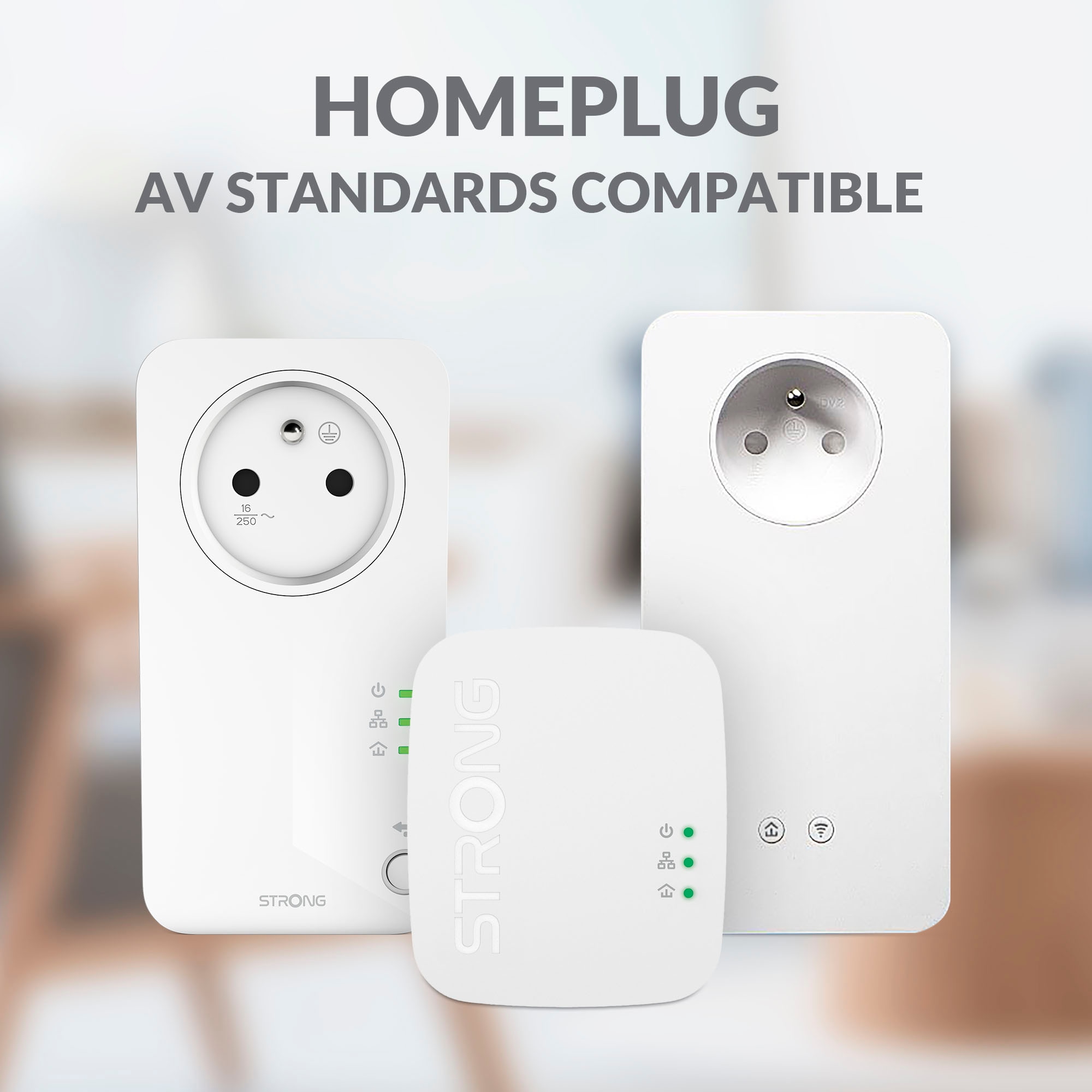 Strong Reichweitenverstärker »Powerline MINI WiFi 1000 Mbit/s Set (2 Einheiten)«, (2 St.)