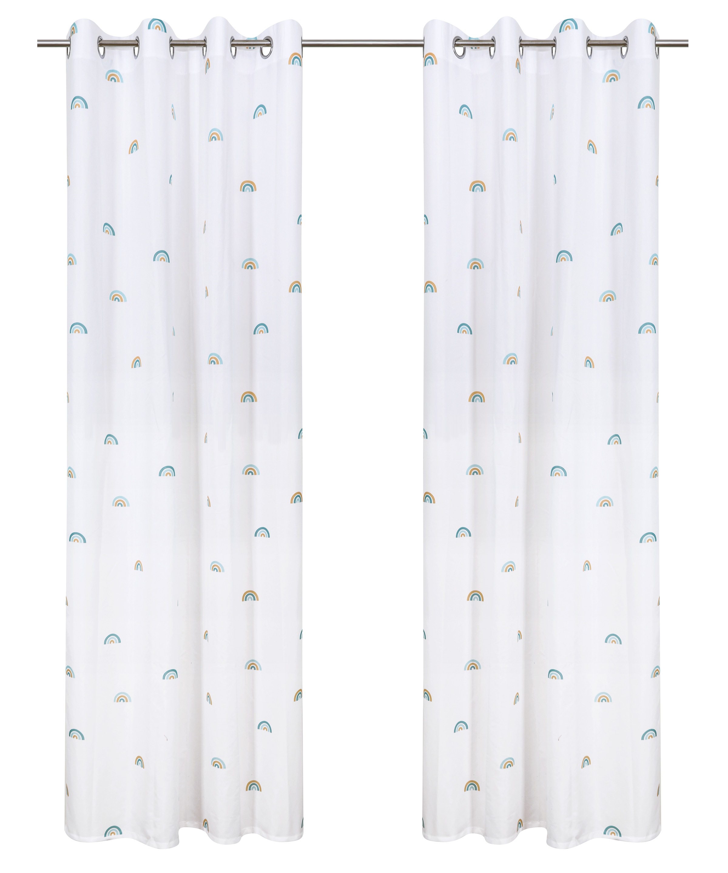 OTTO home Gardine »Elyna« Ösen 1 Stk. tlg. Pflegeleicht, Zartes Regenbogen- Design,