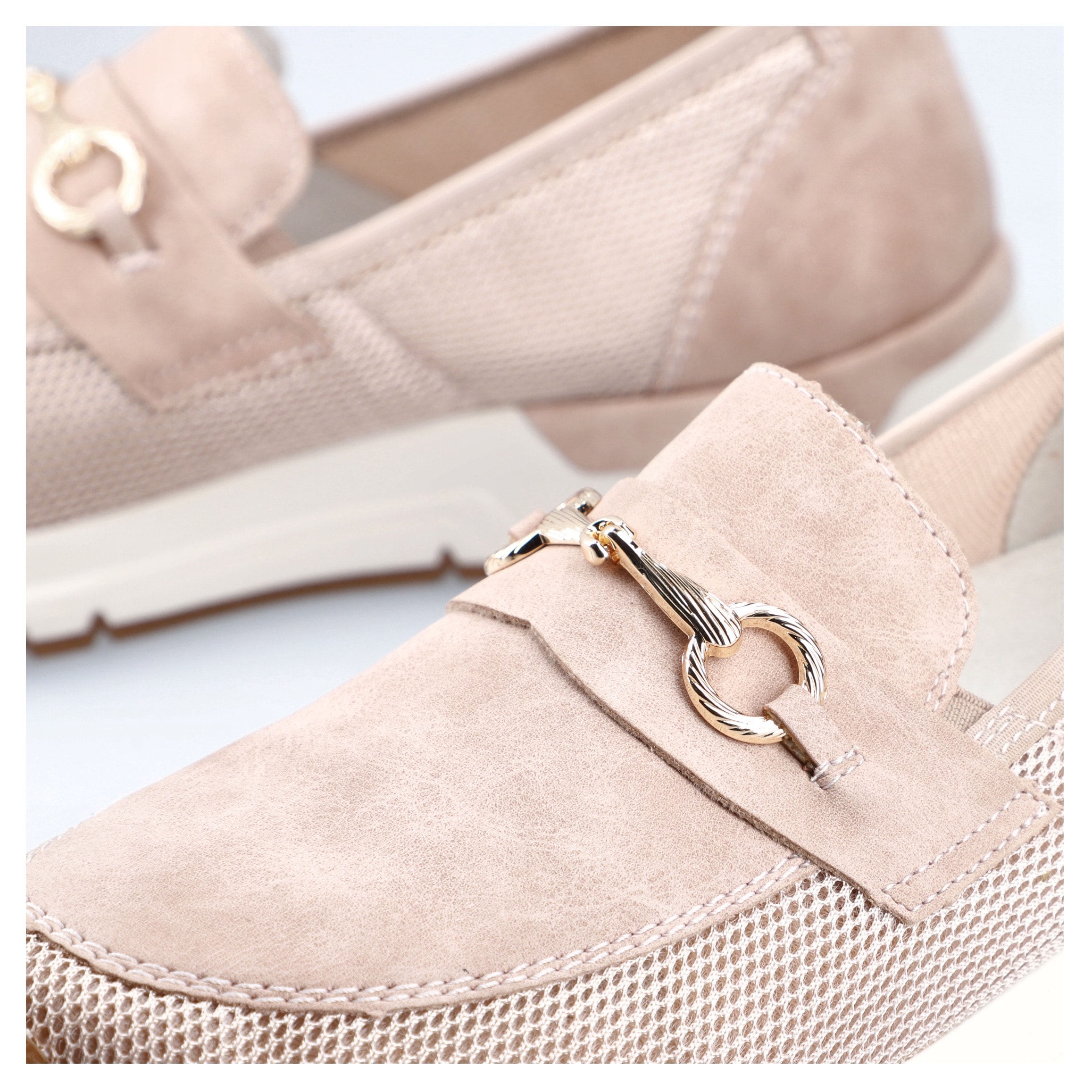 Rieker Slip-On Sneaker »Slipper vegan«, Slipper, Freizeitschuh mit eleganter Zierspange