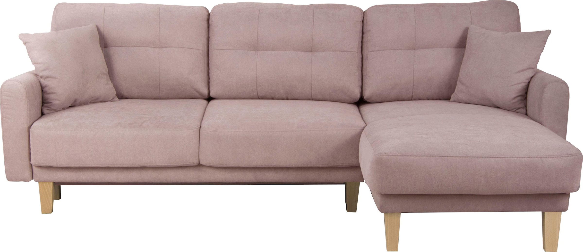 Home affaire Ecksofa »TRIPLO optionale Schlafsofa mit Bettkasten, Maße B/T/H: 234/164/89 cm«, L-Form wahlweise mit Bettfunktion - Liegefläche 132x210 cm