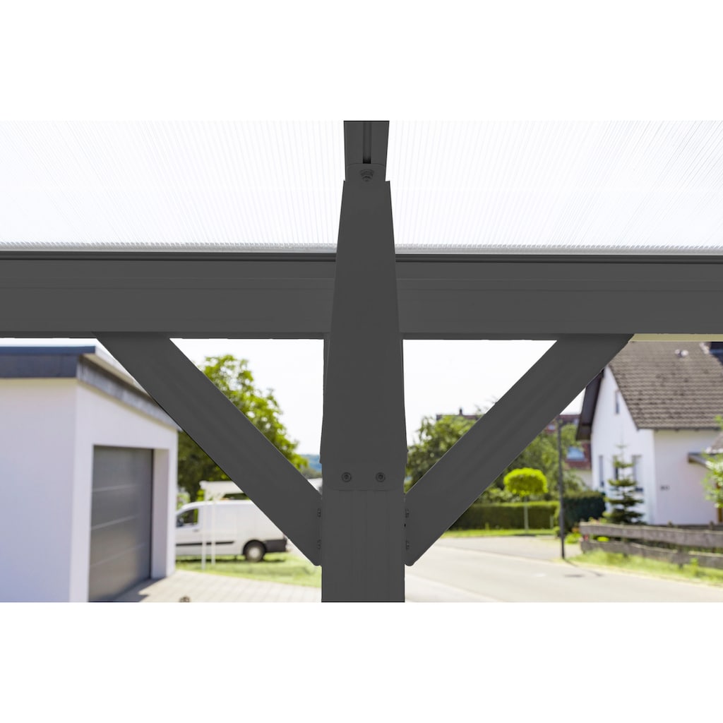 WESTMANN Einzelcarport »Rundbogen«, Aluminium, 276 cm, Anthrazit