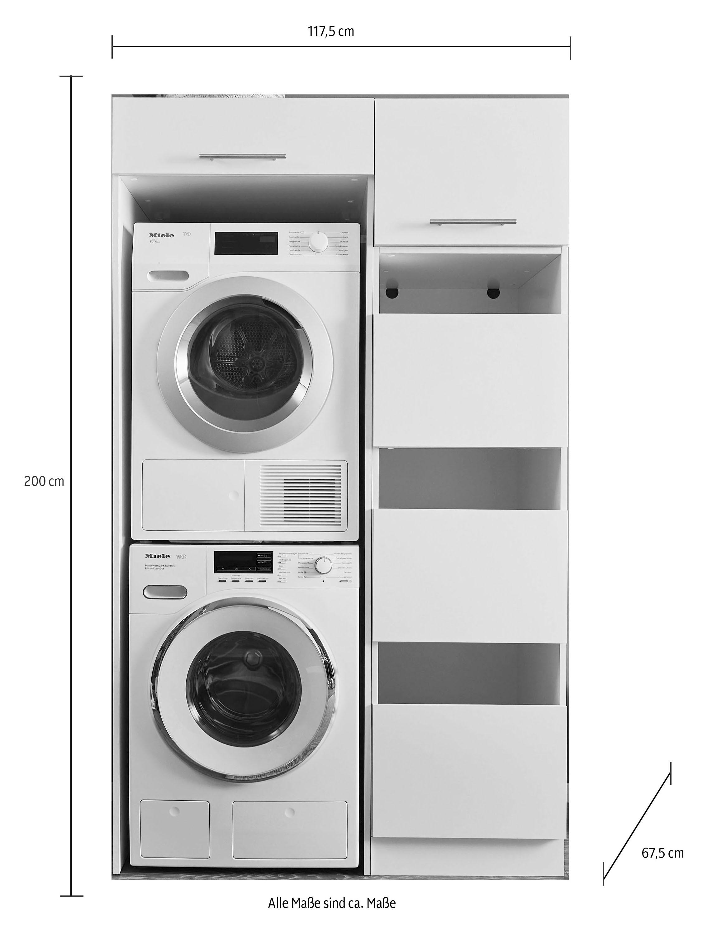 Laundreezy Mehrzweckschrank-Set »LAUNDREEZY LDLK1«