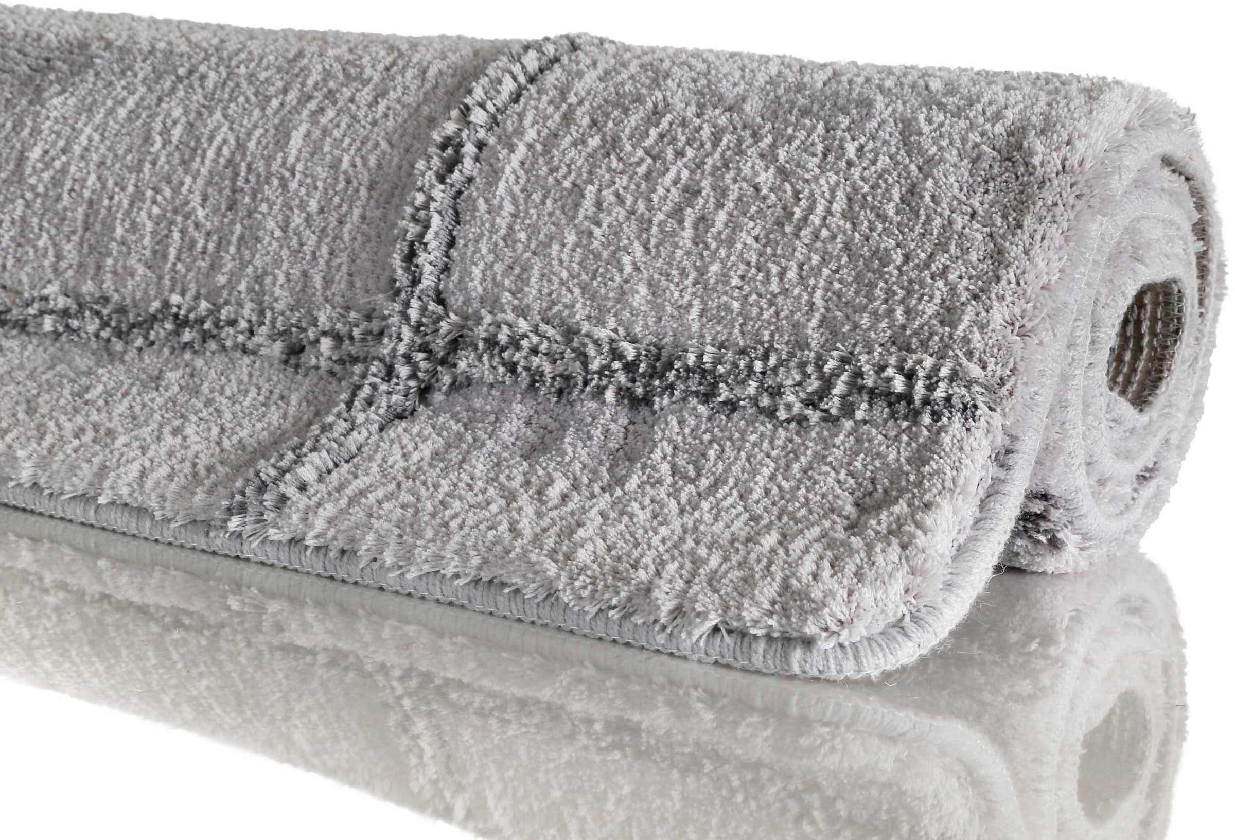 Homie Living Badematte »Casa Bianco HL-2653«, Höhe 20 mm, rutschhemmend beschichtet, fußbodenheizungsgeeignet-strapazierfähig, waschbar bei 30 Grad, kariert, weicher Badezimmerteppich