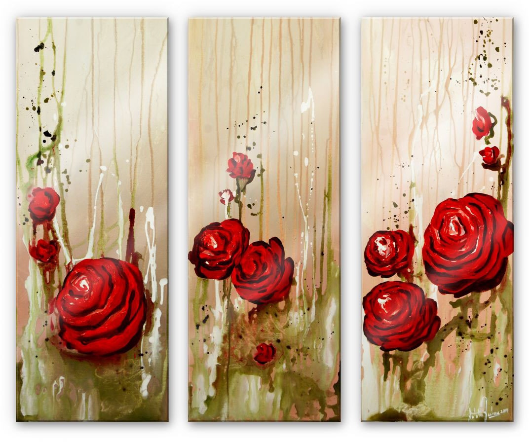 Wall-Art Mehrteilige Bilder »Schlafzimmer St.) auf Rosen kaufen (Set, (3-teilig)«, Rechnung 3