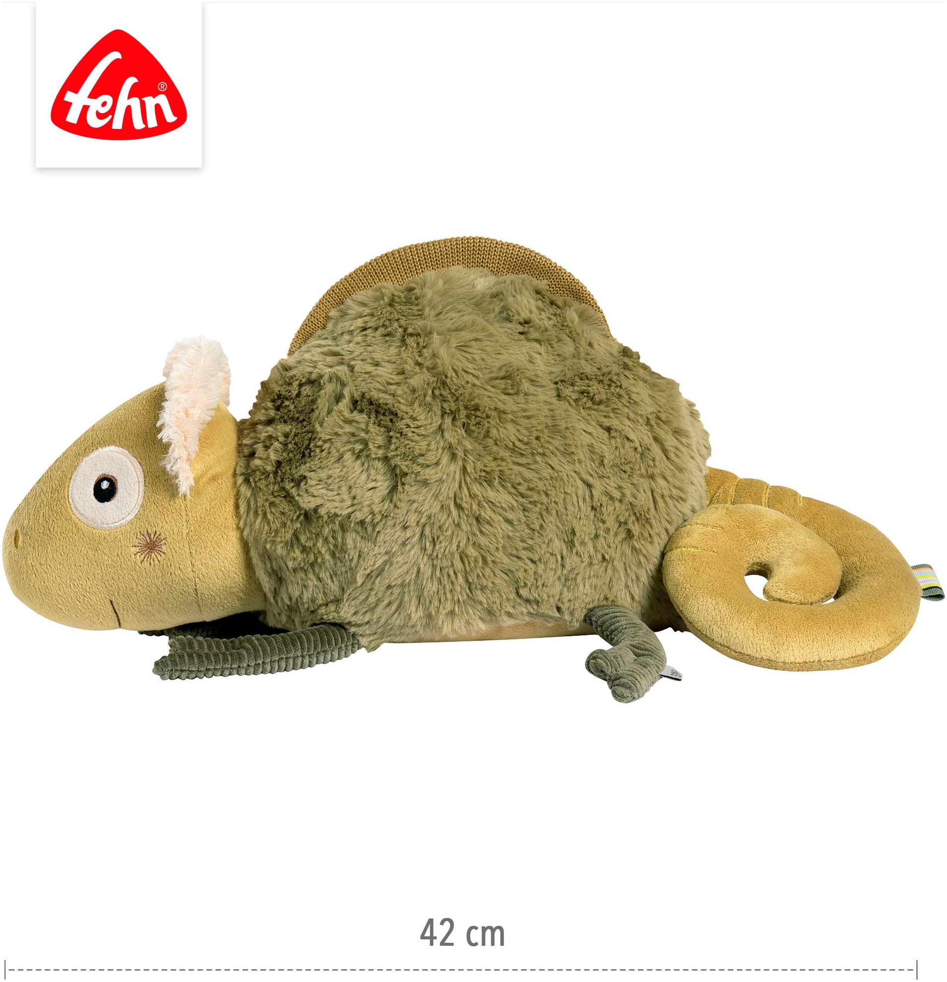 Fehn Kuscheltier »Lazy, Crazy & Pink, Kuscheltier Chamäleon XL«