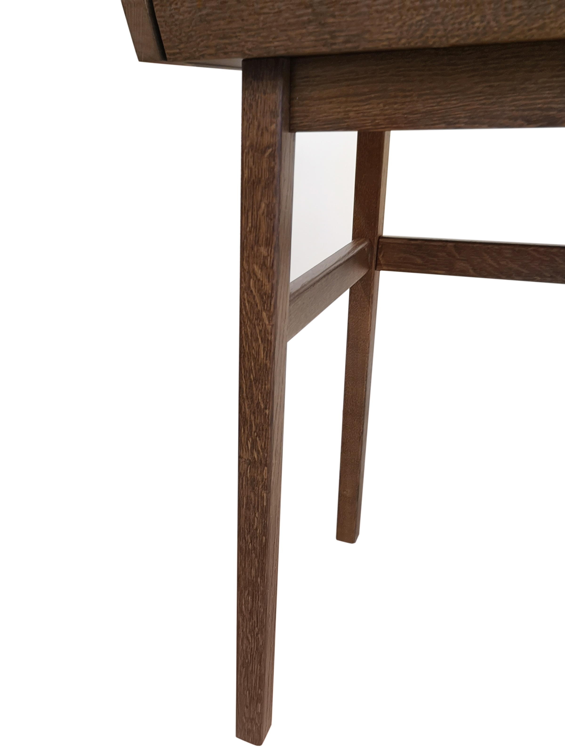 Woodman Schreibtisch »Carteret«, edles Holzfurnier aus Nussbaum, Gestell Massivholz, Breite 115 cm