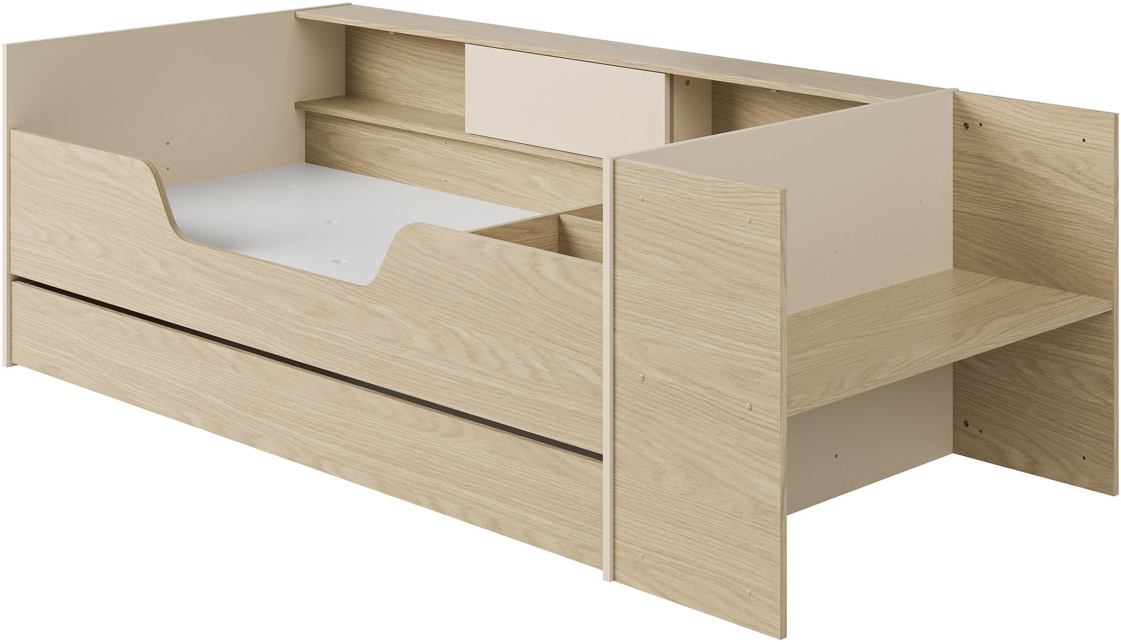 Gami Stauraumbett »BAYA« Ein Bett, das mit Ihrem Kind mitwächst !