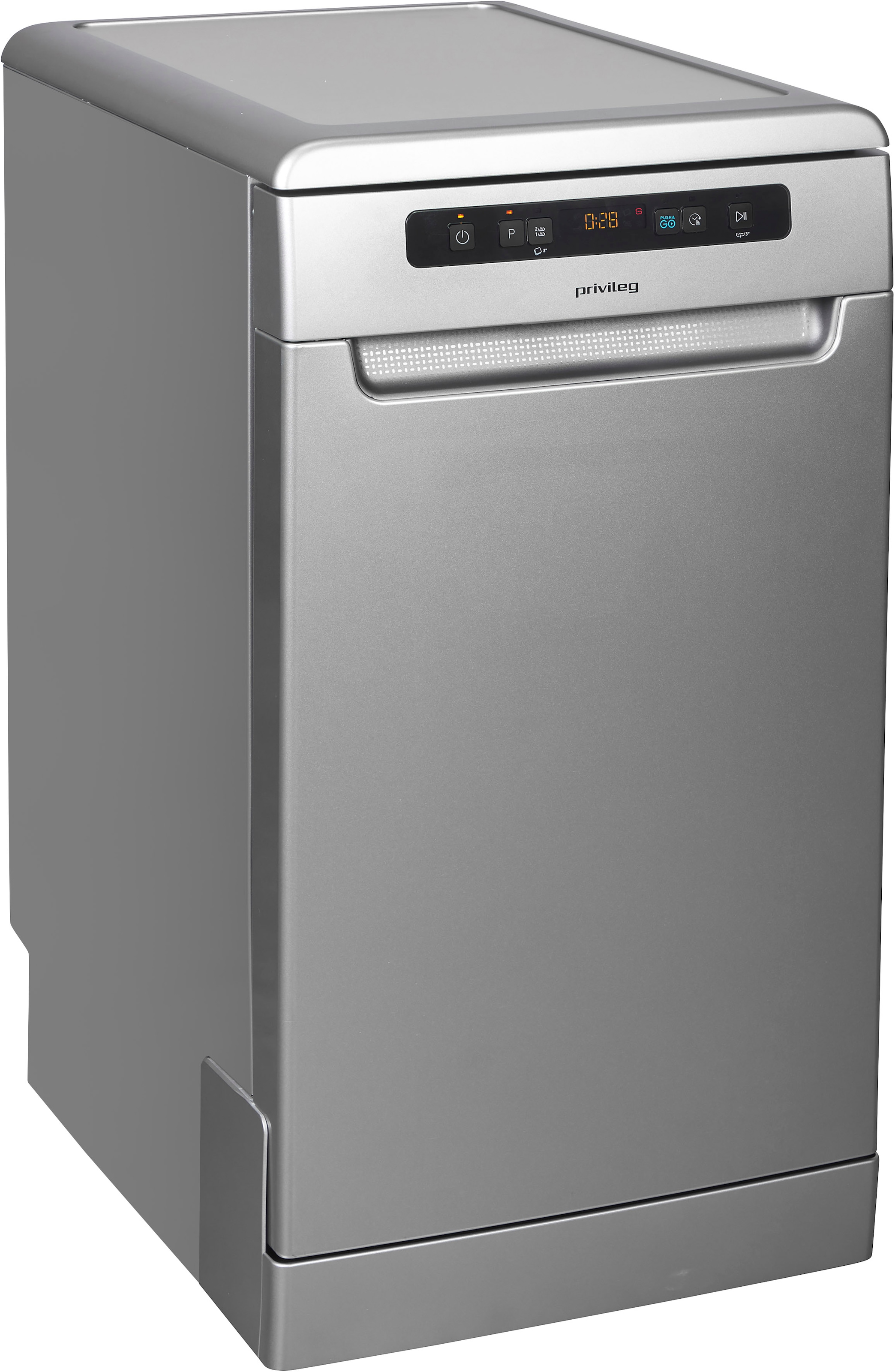 Privileg Standgeschirrspüler »PV2FC10BS7A0S«, 10 Maßgedecke, Auto Door - automatisches Türöffnungssystem (abschaltbar)