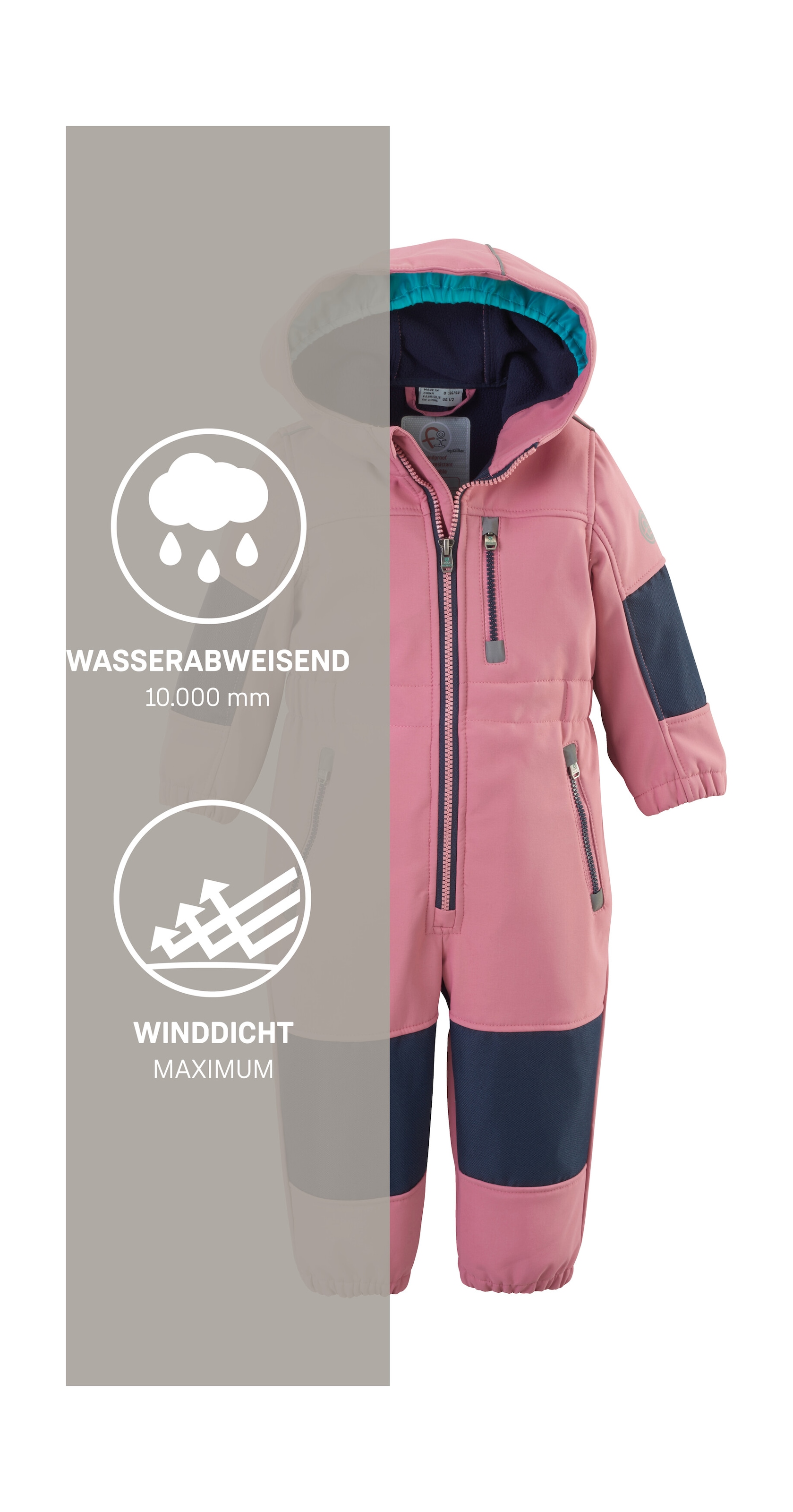 first instinct by killtec Overall »FIOW 35 MNS ONPC« Softshellanzug mit Fleece Innen, wasserabweisend, winddicht