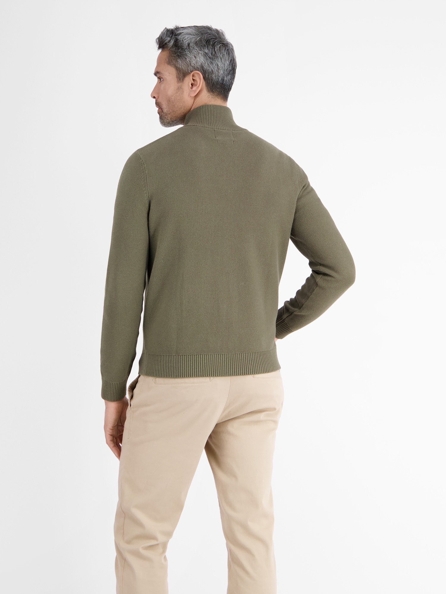 LERROS Strickjacke »LERROS Strickjacke mit Stehkragen«