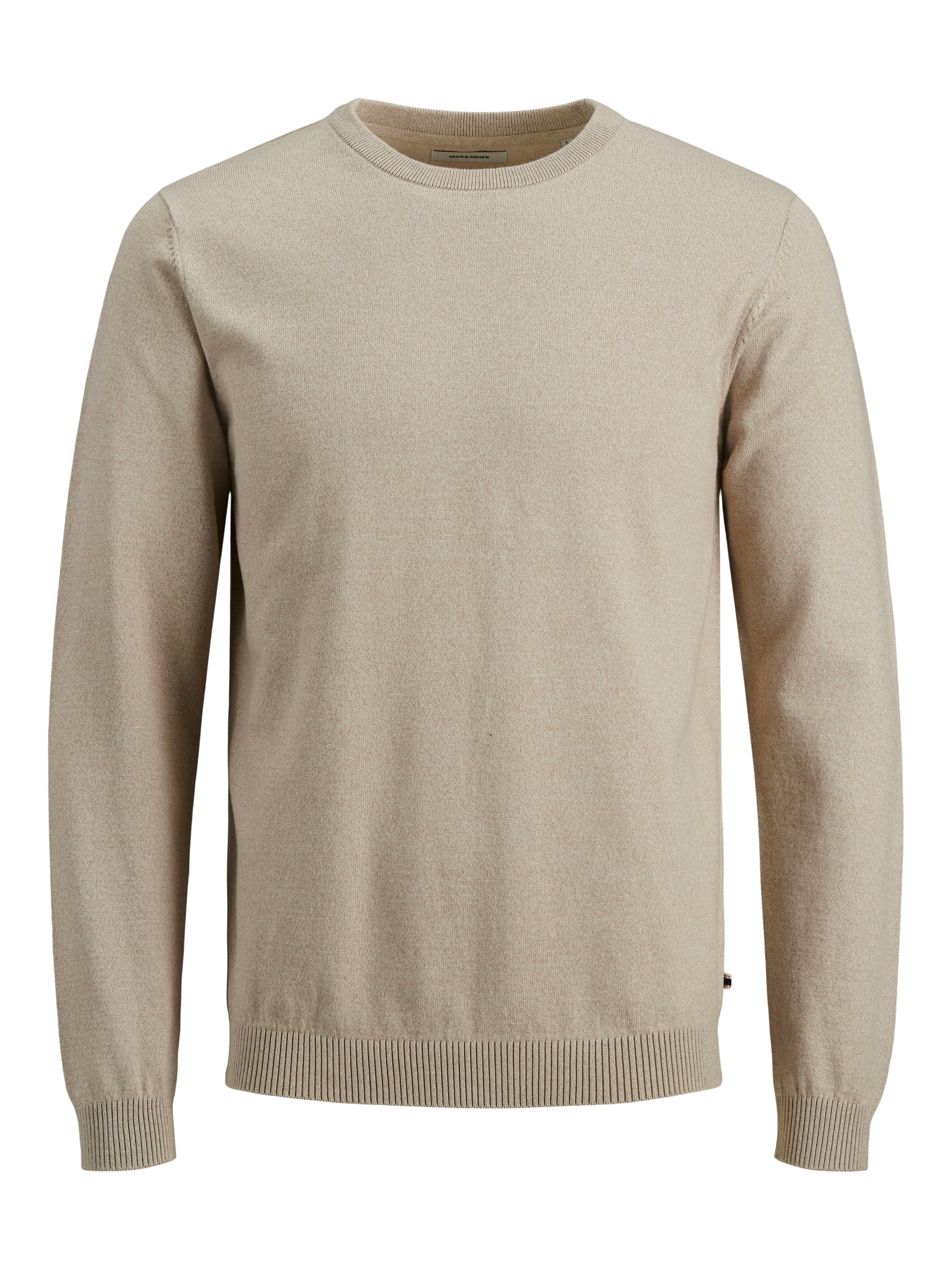 Jack & Jones Rundhalspullover »JJEBASIC KNIT CREW NECK NOOS« Baumwolle, regular fit