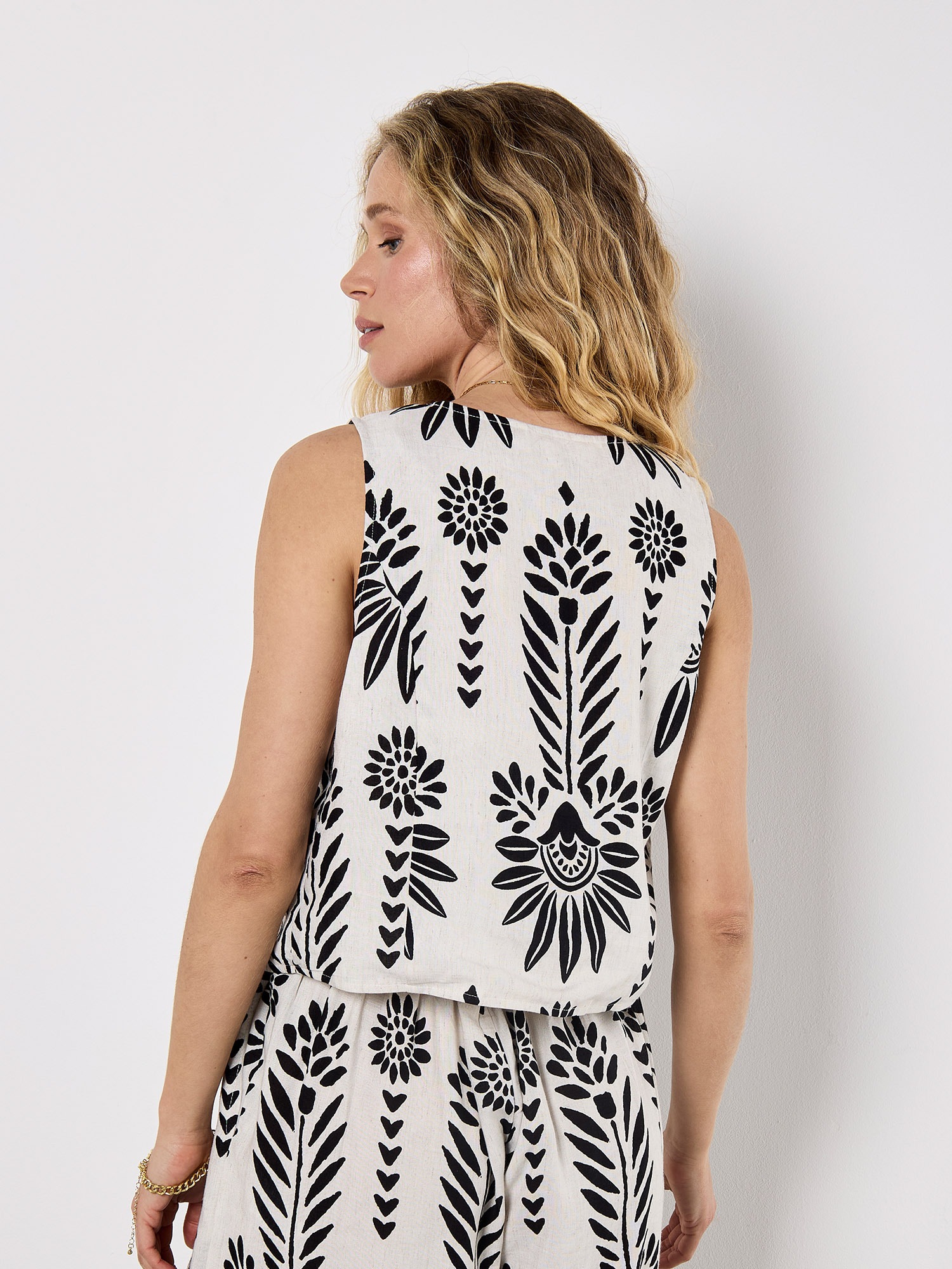 Apricot Shirttop »Top« mit doppeltem Bindeband