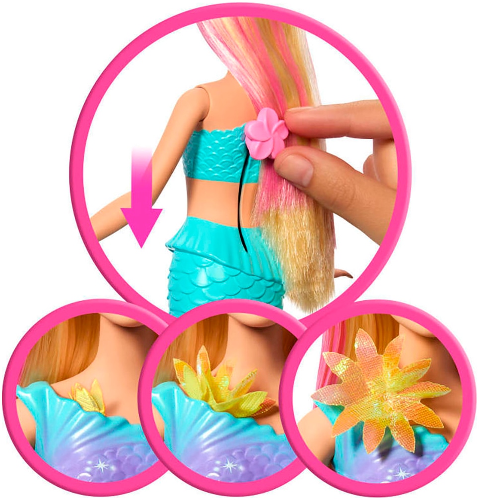 Barbie Anziehpuppe »Meerjungfrau mit magischen Blüten, blond«