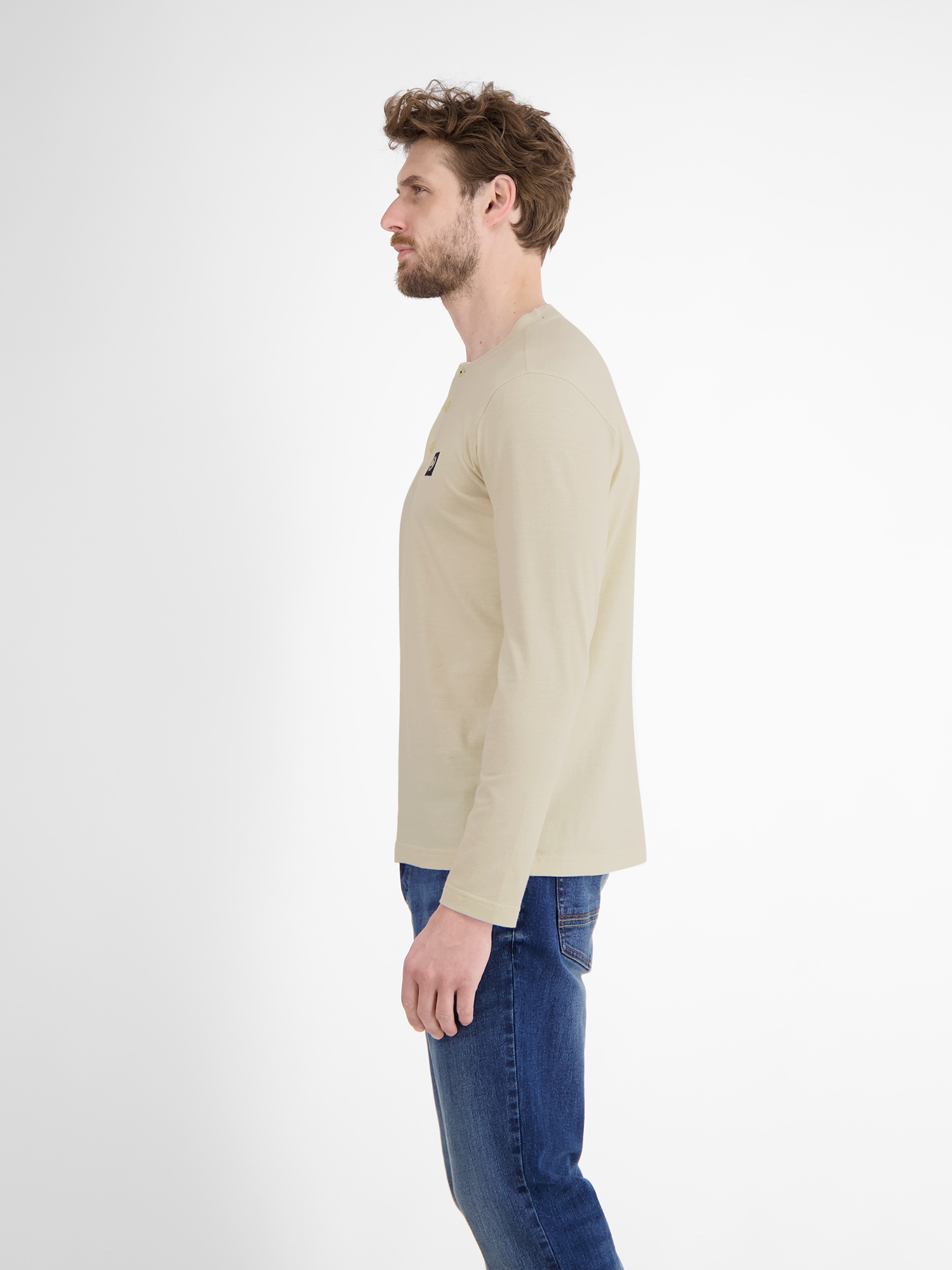 LERROS Sweatshirt »LERROS Serafino-Langarmshirt für Herren«