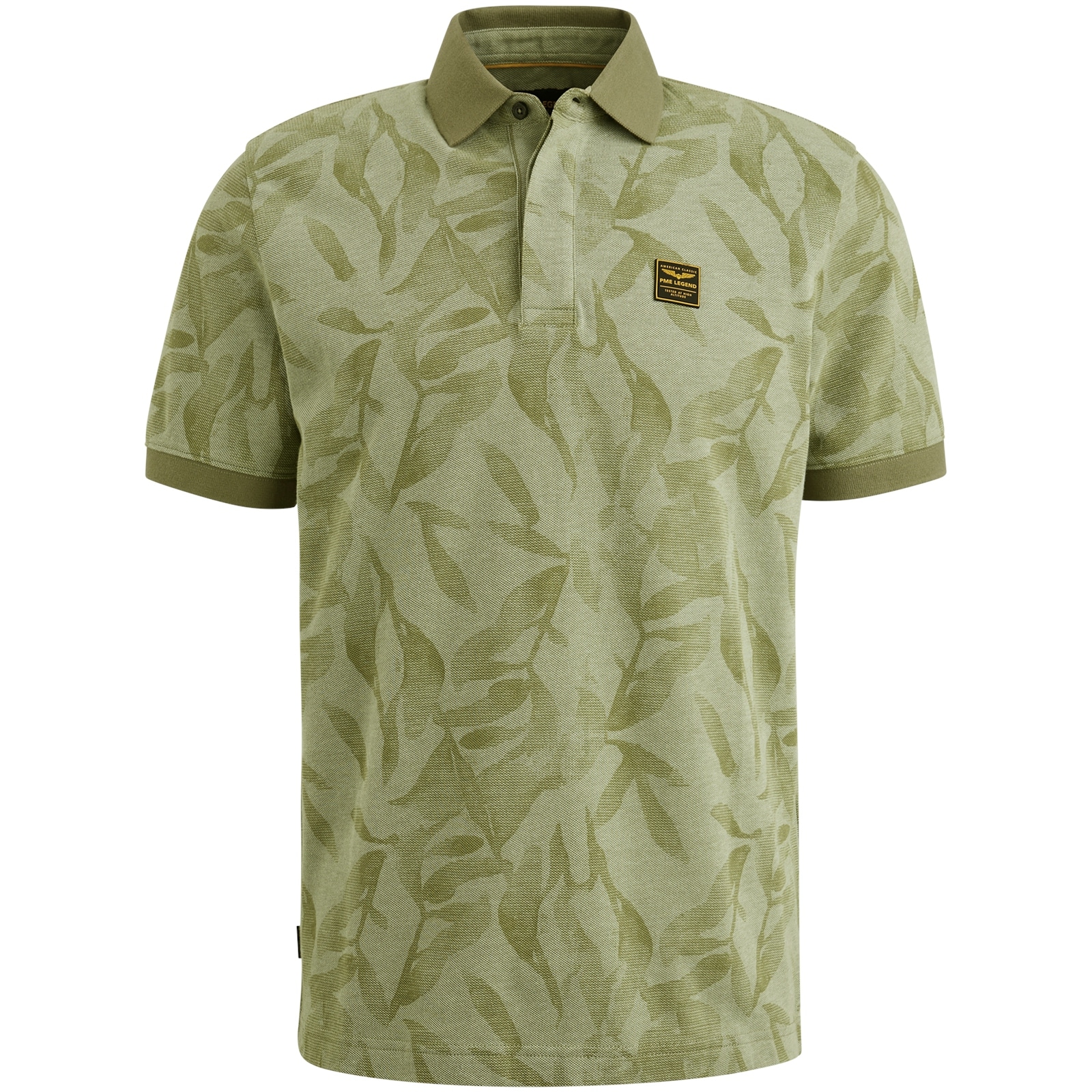 PME LEGEND Poloshirt »Short sleeve polo two tone pique printed«, mit All-Over Print