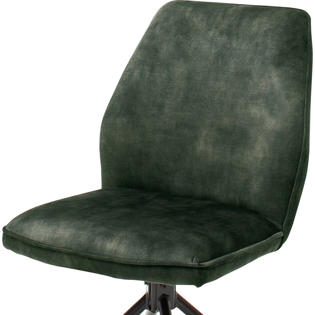 MCA furniture Esszimmerstuhl »Ottawa«, (Set), 2 St., Vintage, Vintage Veloursoptik mit Keder, Stuhl belastbar bis 120 Kg