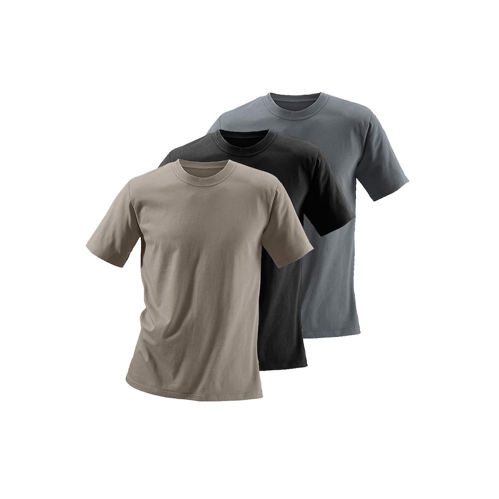 H.I.S T-Shirt, (3 tlg.), aus Baumwolle perfekt als Unterziehshirt