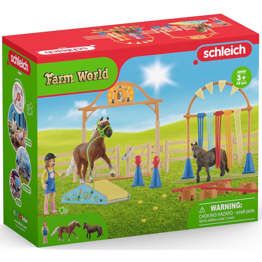 Schleich® Spielwelt »FARM WORLD, Pony Agility Training (42481)«
