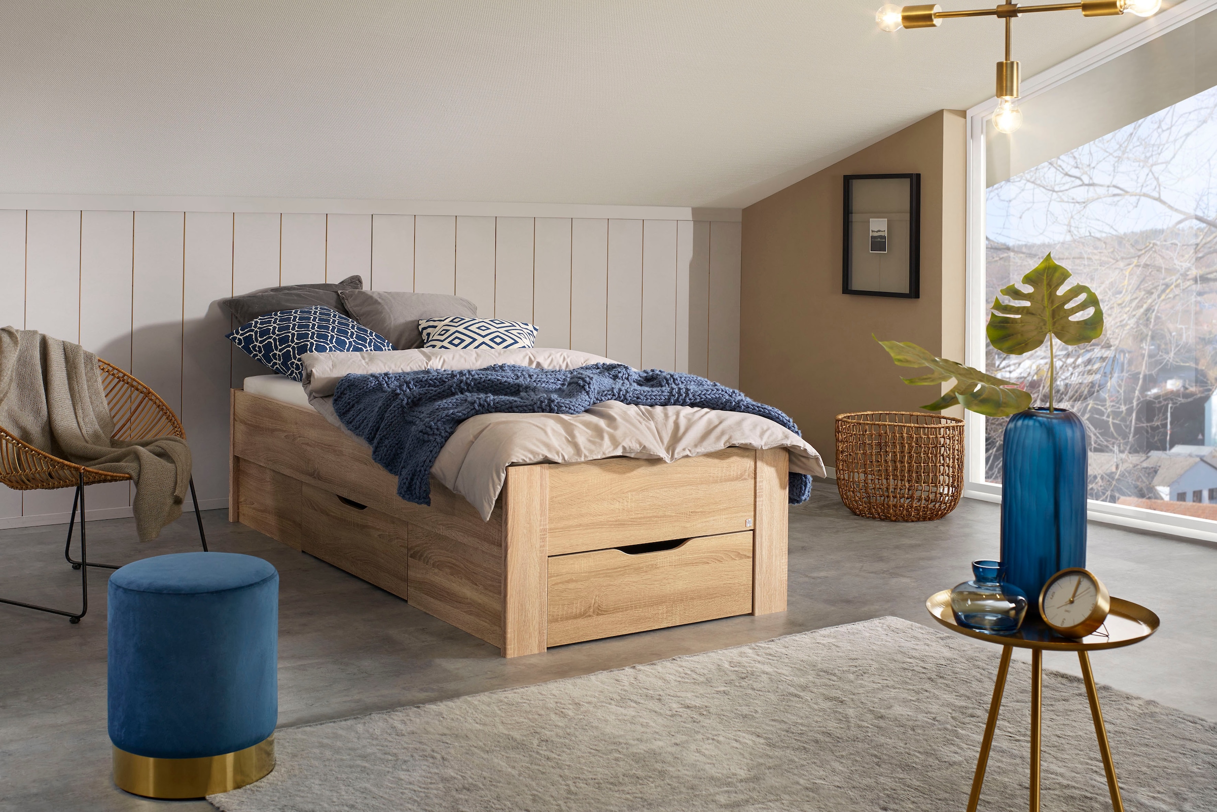 rauch Stauraumbett »Aditio« ohne Kopfteil, inklusive Schubkästen