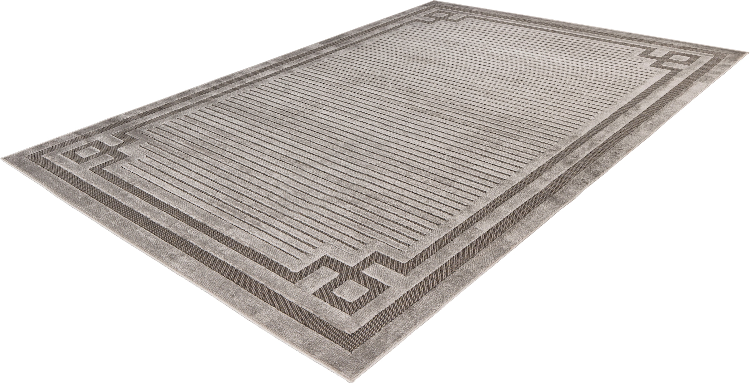 Kayoom Teppich »Madita 225«, rechteckig, 9 mm Höhe, 252.000 Points / m², Unifarben, modernes Design