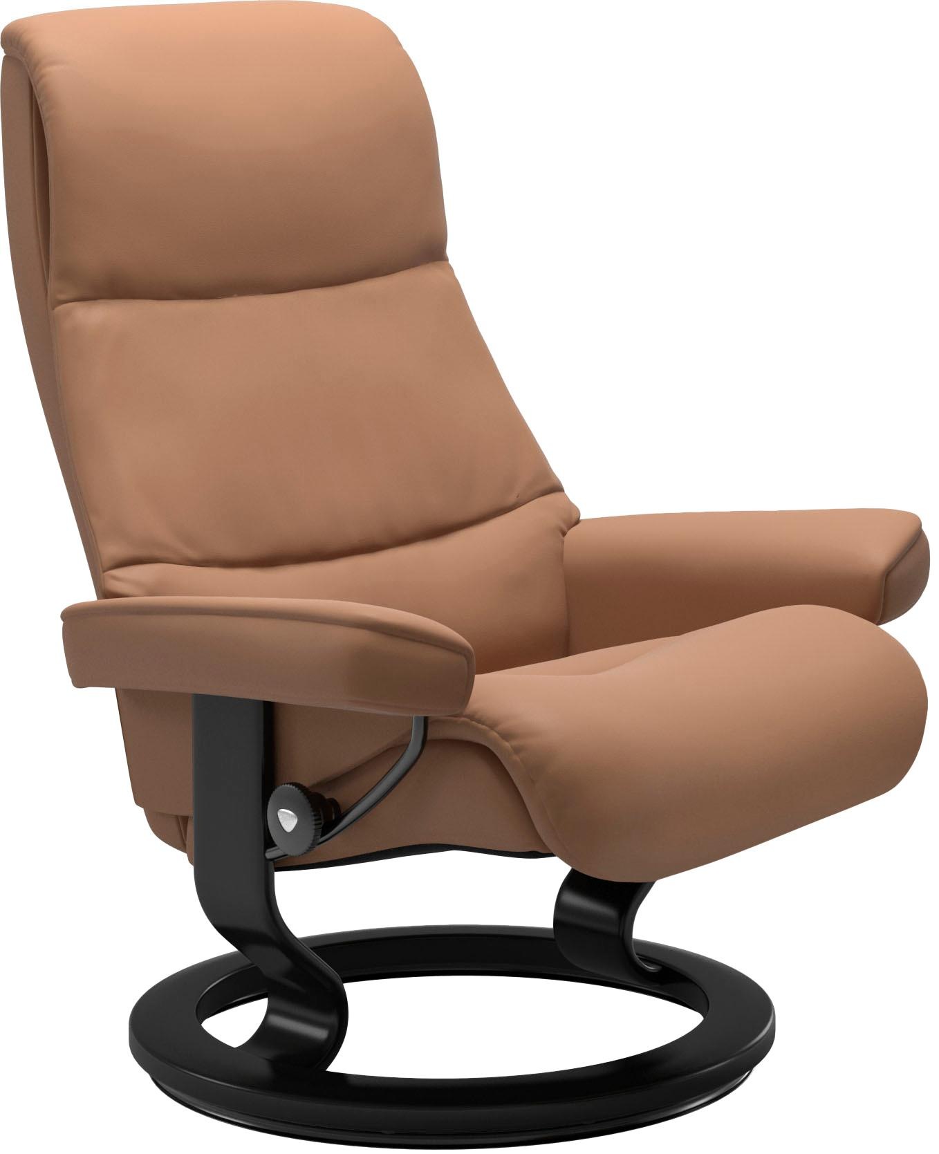 Stressless® Relaxsessel »View« Set, Relaxsessel mit Hocker,  mit Classic Base, Größe M,Gestell Schwarz