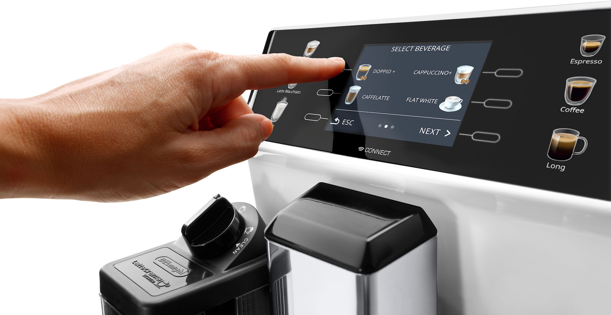 De'Longhi Kaffeevollautomat »PrimaDonna Class ECAM 550.65.W, weiß«