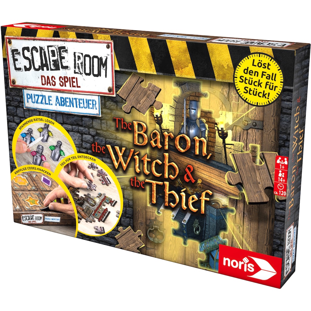 Noris Spiel »Escape Room Puzzle Abenteuer - The Baron, The Witch & The Thief«