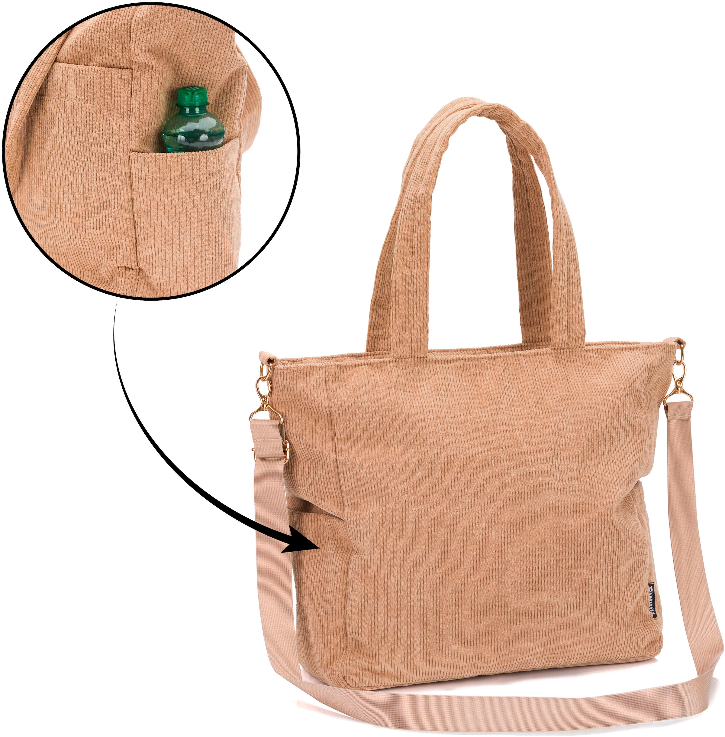 Fillikid Wickeltasche »Cord«, inklusive Thermotasche