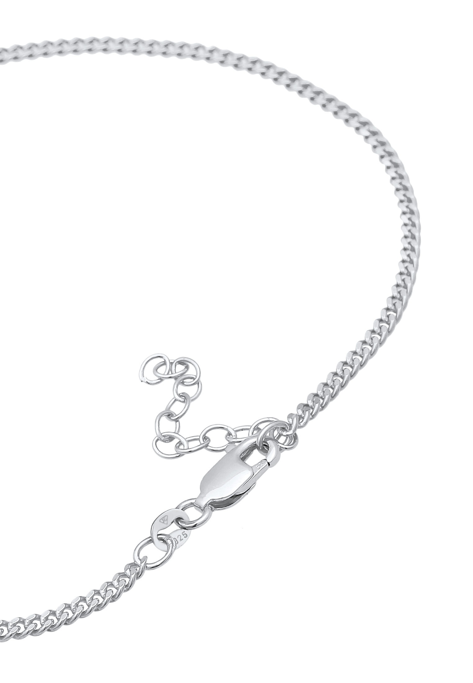 Elli Fußkette »Fußschmuck Panzer Kette Basic Zeitlos 925 Silber«