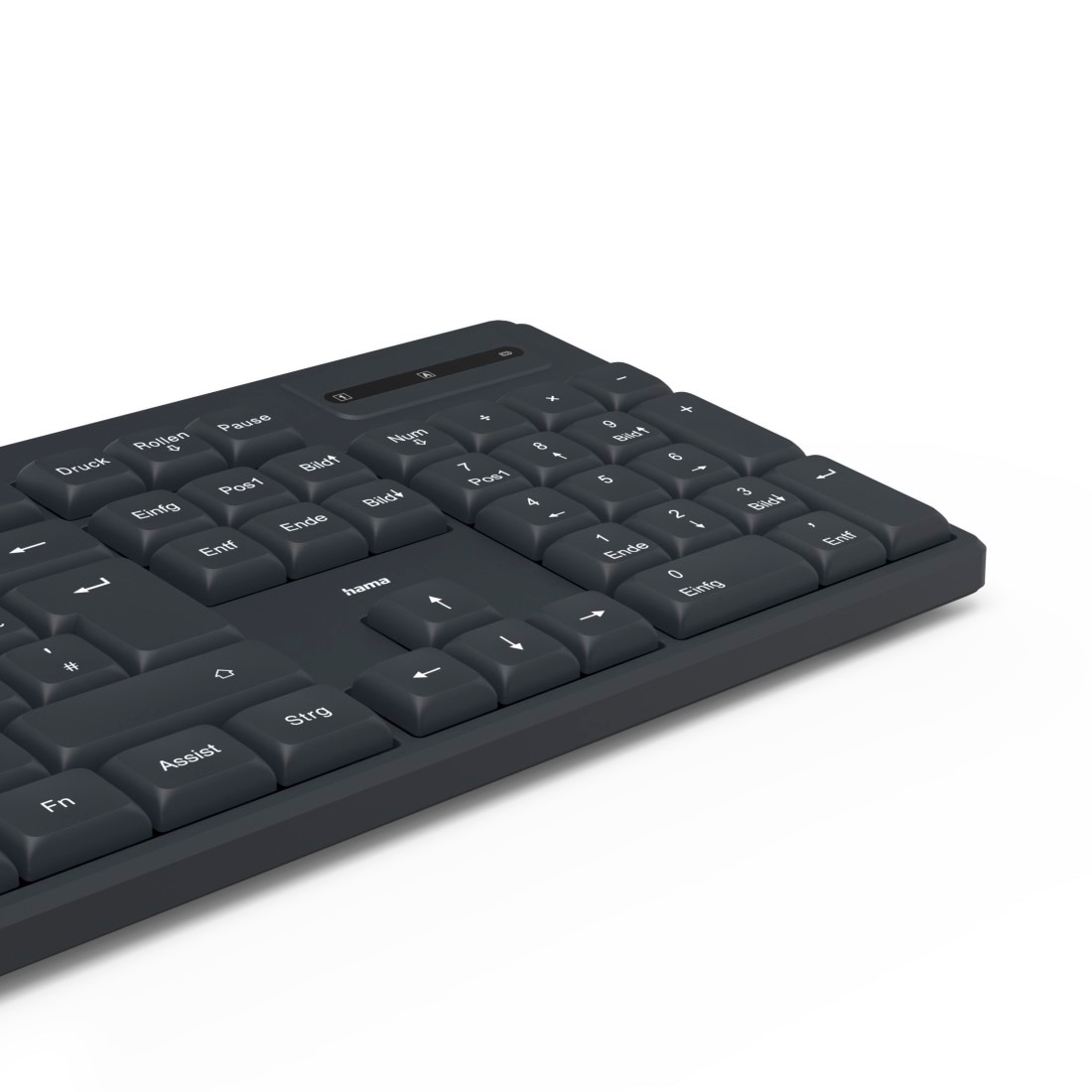 Hama Tastatur »Funktastatur WK-200 (kabellos, QWERTZ )« (ausklappbare Füße)