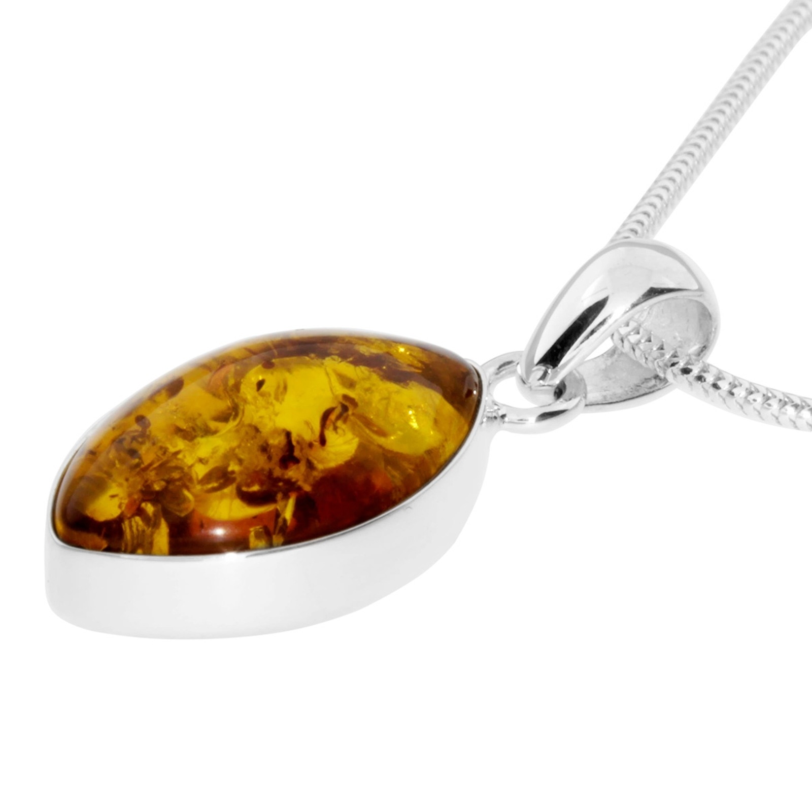 OSTSEE-SCHMUCK Kette mit Anhänger »- Macy - Silber 925/000 - Bernstein«