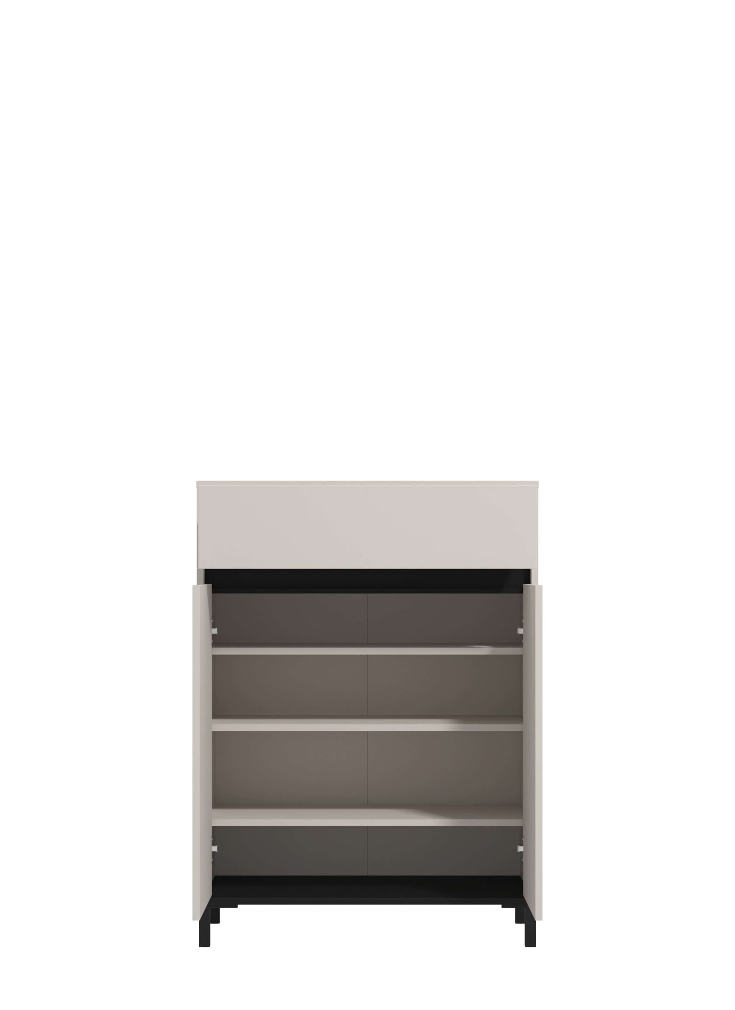 Home affaire Schuhkommode »Flannan, Schuhregal, Schuhschrank, Gesamthöhe 109,5 cm« drei Regale und eine Schublade, Gesamtbreite 80 cm