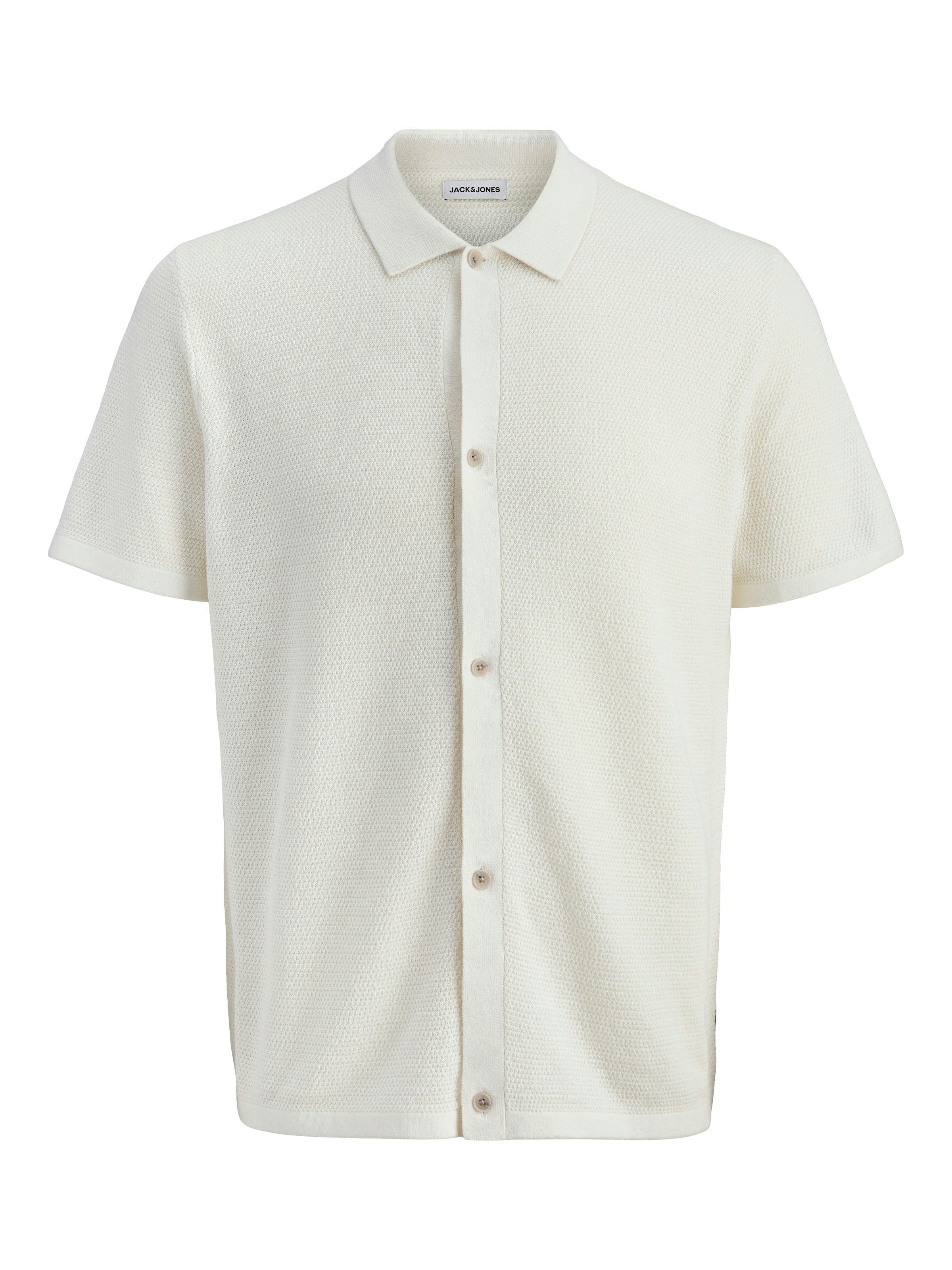 Jack & Jones Strickpullover »JJEGEORGE KNIT SHIRT SS SN« mit Polokragen