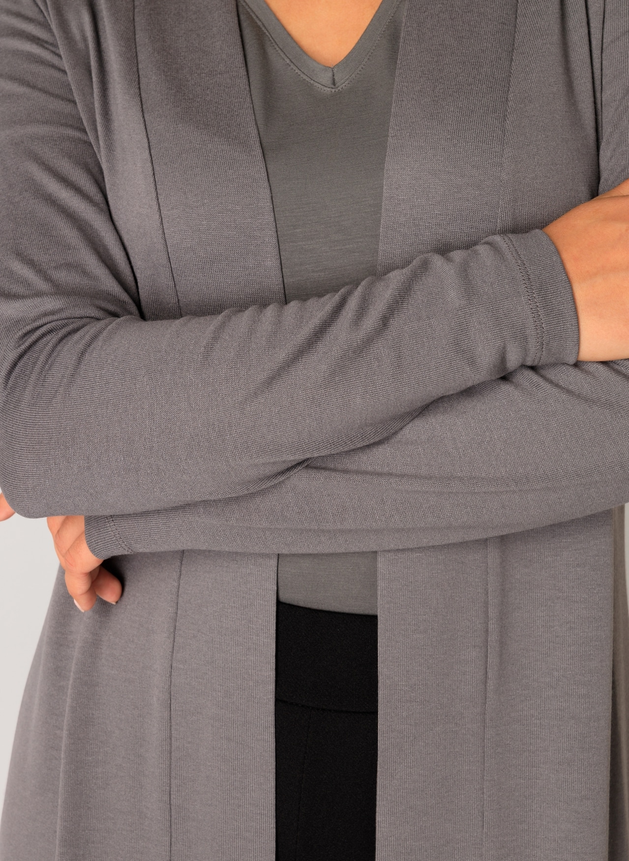 Base Level Strickjacke »Yayla« In elastischem Feinstrick