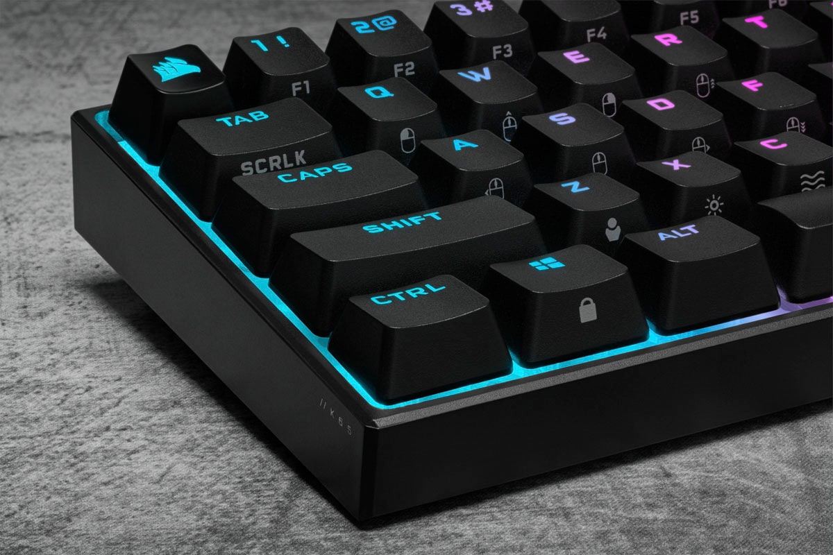 Corsair Gaming-Tastatur »K65 Mini MX Speed«, (Fn-Tasten-Gaming-Modus)