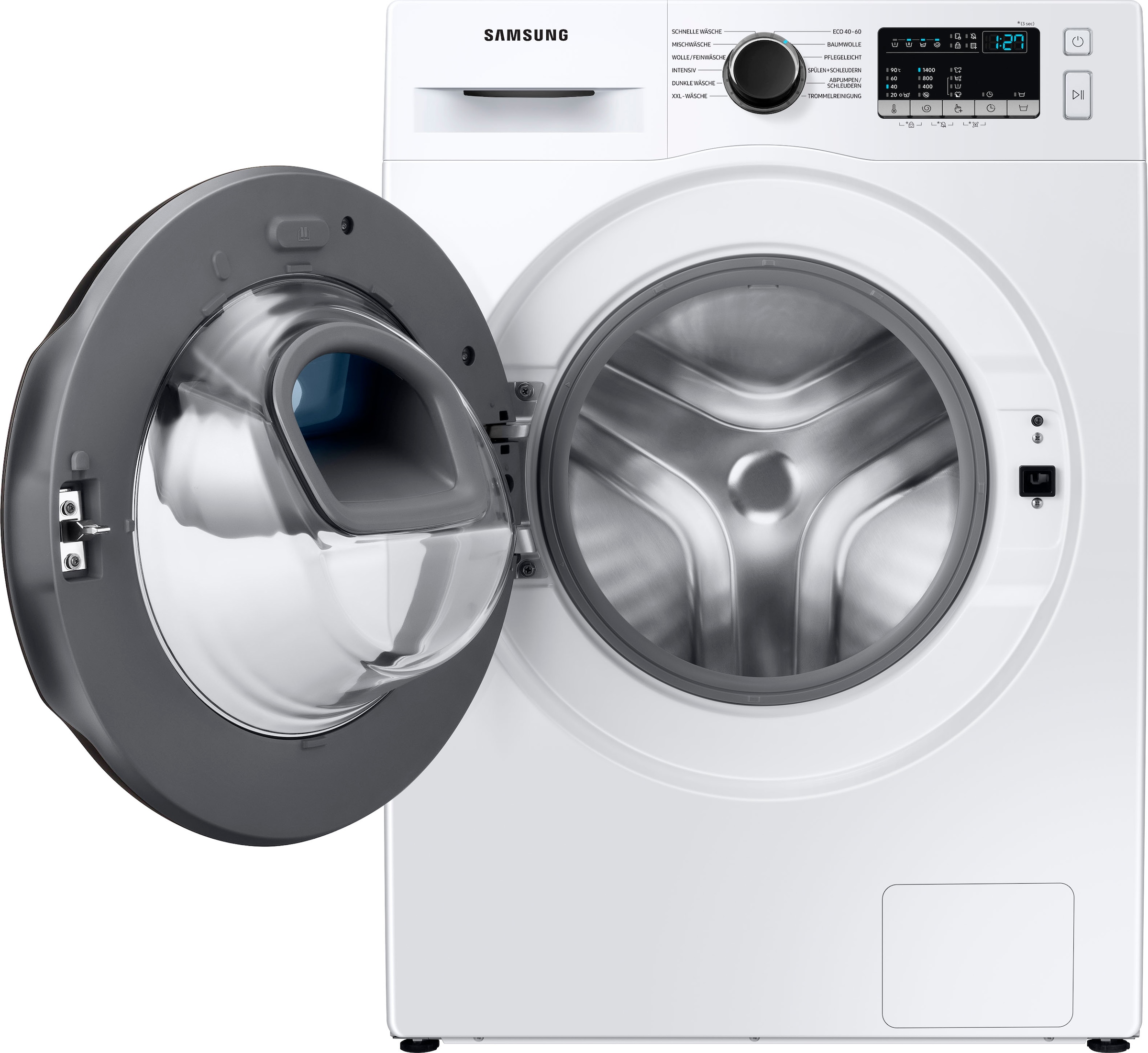 8 WW4500T, XXL AddWash™ »WW8ET4543AE«, 3 Jahren Samsung Waschmaschine 1400 U/min, mit Garantie WW8ET4543AE, kg,