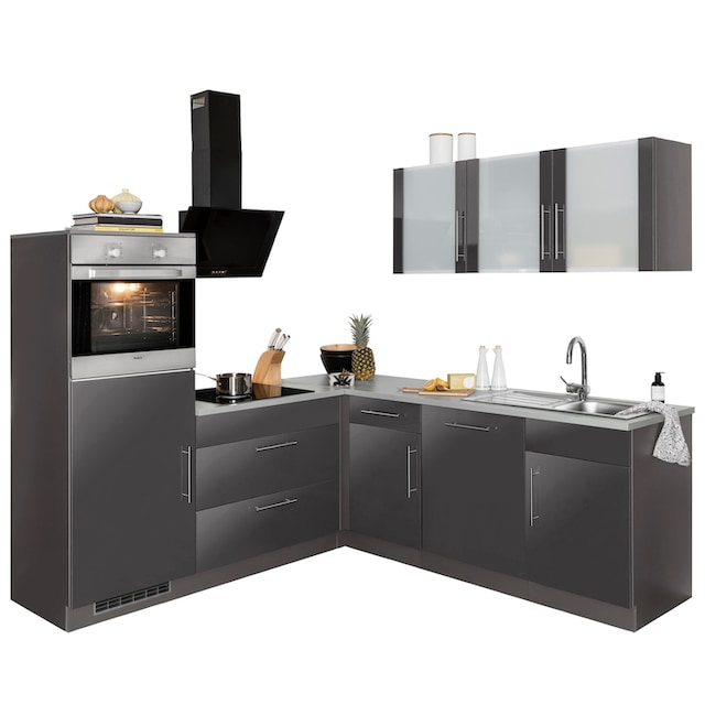 wiho Küchen Winkelküche »Cali«, ohne E-Geräte, Stellbreite 210 x 220 cm auf  Raten bestellen