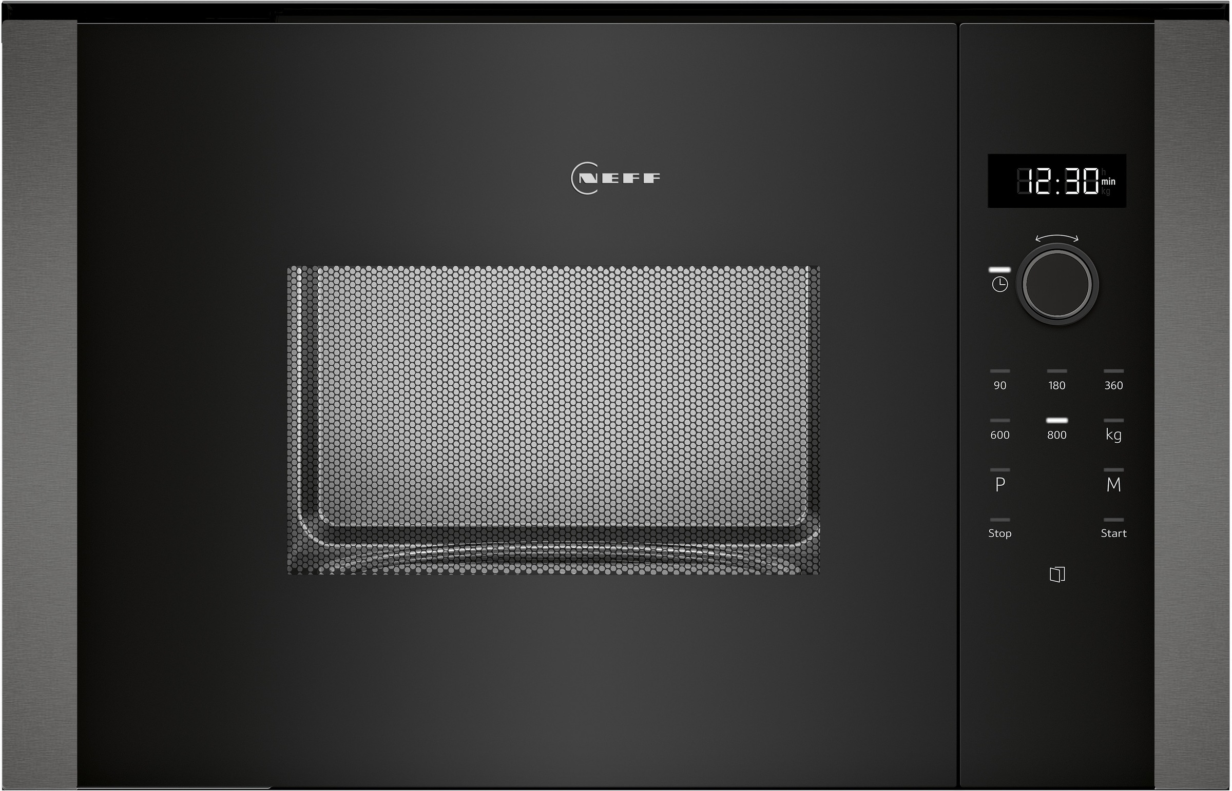 Neff HLAWD23G0 Mikrowelle (800 Watt, Einbaugerät, 20 l, Graphit)