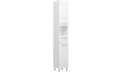 Hochschrank »Quickset Badschrank 30 cm breit, 2 Türen, 1 Nische, 1 Schublade«