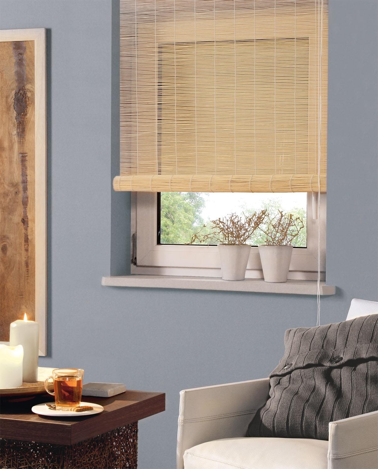 Good Life Bändchenrollo »CHE« mit Ösen mit Bohren freihängend Montage ohne Bohren möglich (Zubehör notwendig)