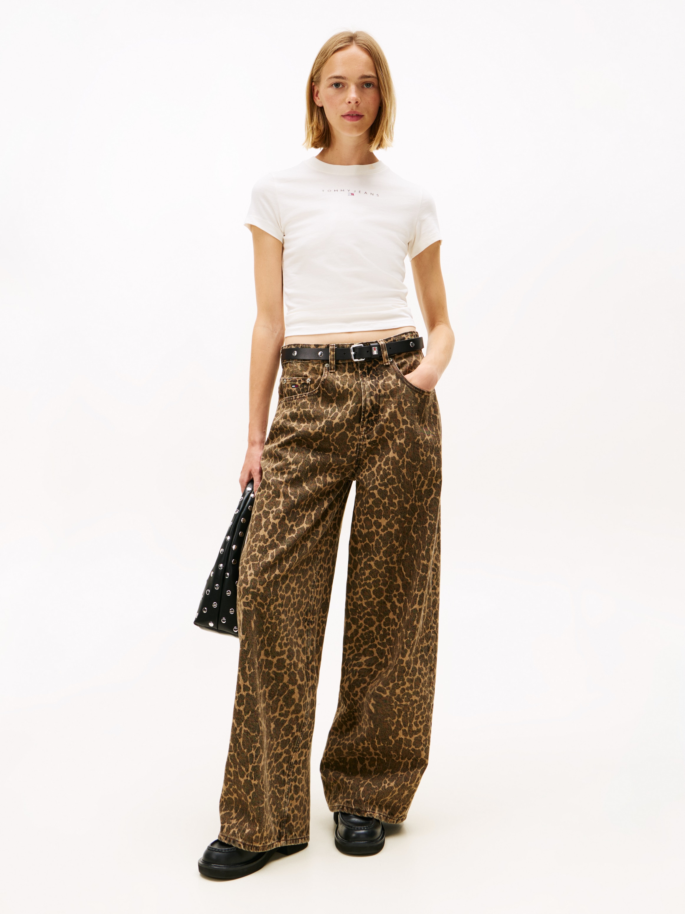 Tommy Jeans Kurzarmshirt »TJW SLIM BLING LINEAR TEE EXT«