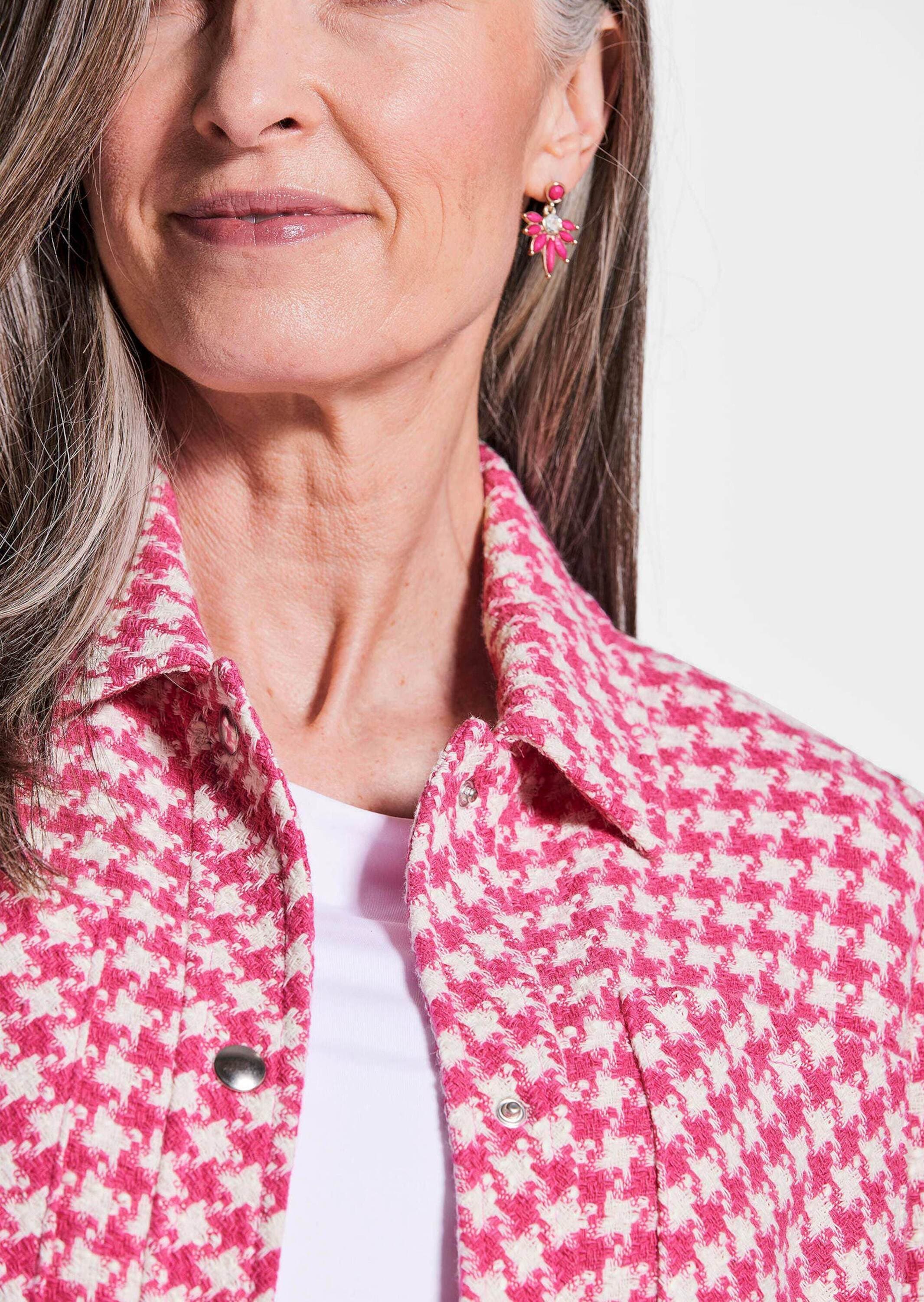 GOLDNER Jackenblazer »Blazer mit Hahnentrittmuster«