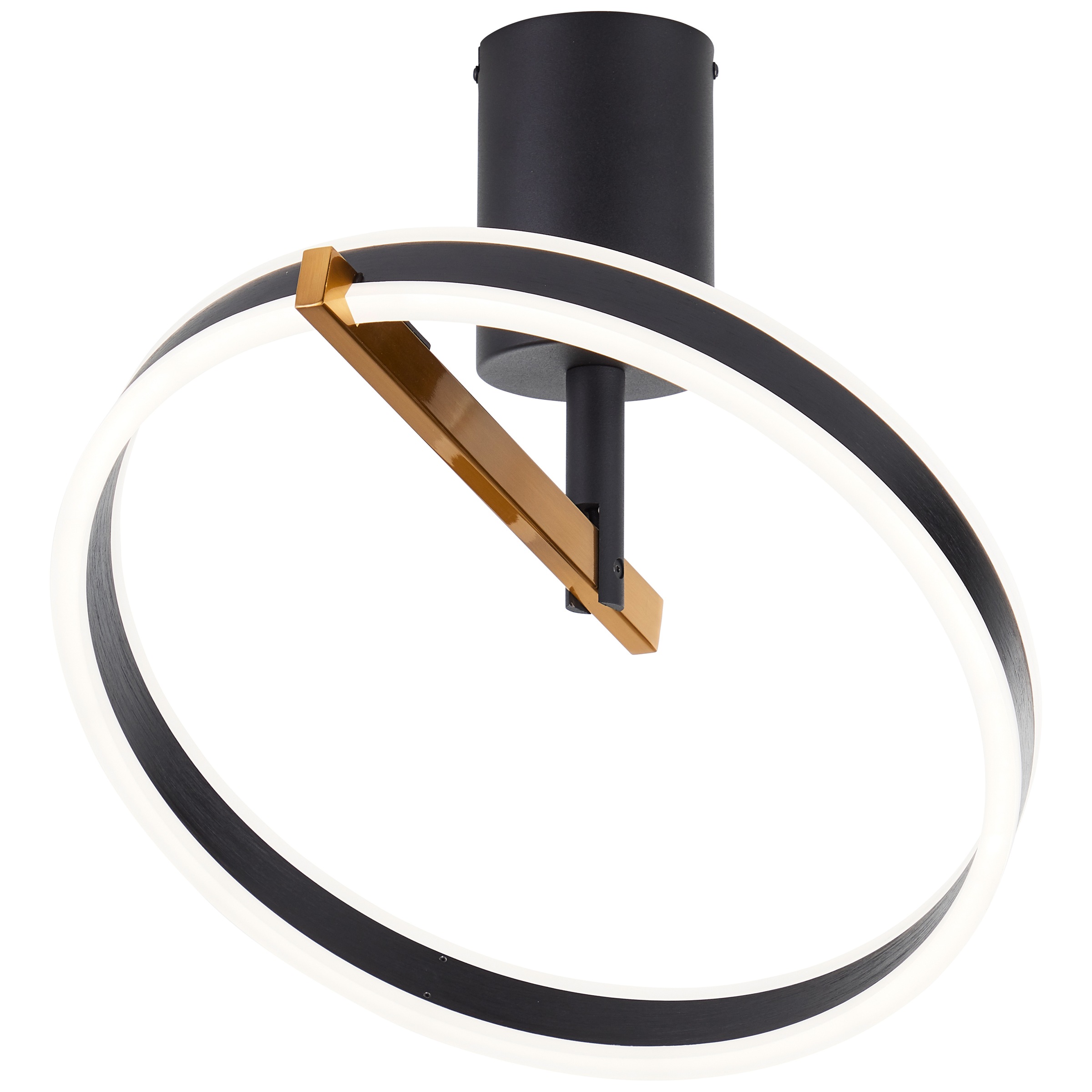 Brilliant LED Deckenleuchte »Merida« 1 Stk. warmweiß - kaltweiß 36 x 42 x 40 cm, 3100 lm, 3000-6500 K, dimmbar, Aluminium, schwarz