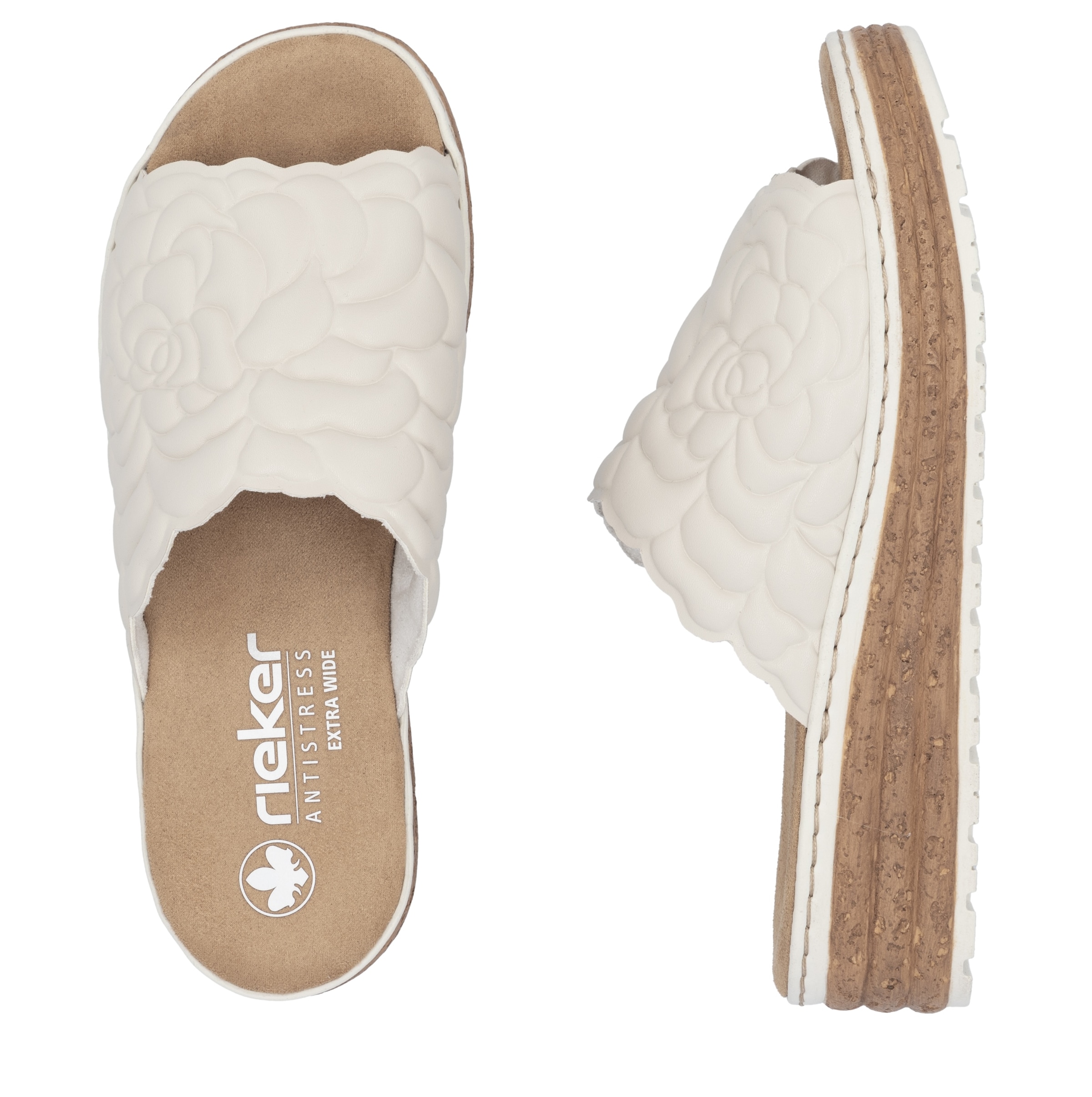 Rieker Pantolette, Sommerschuh, Schlappen, Hausschuh mit weicher Innensohle