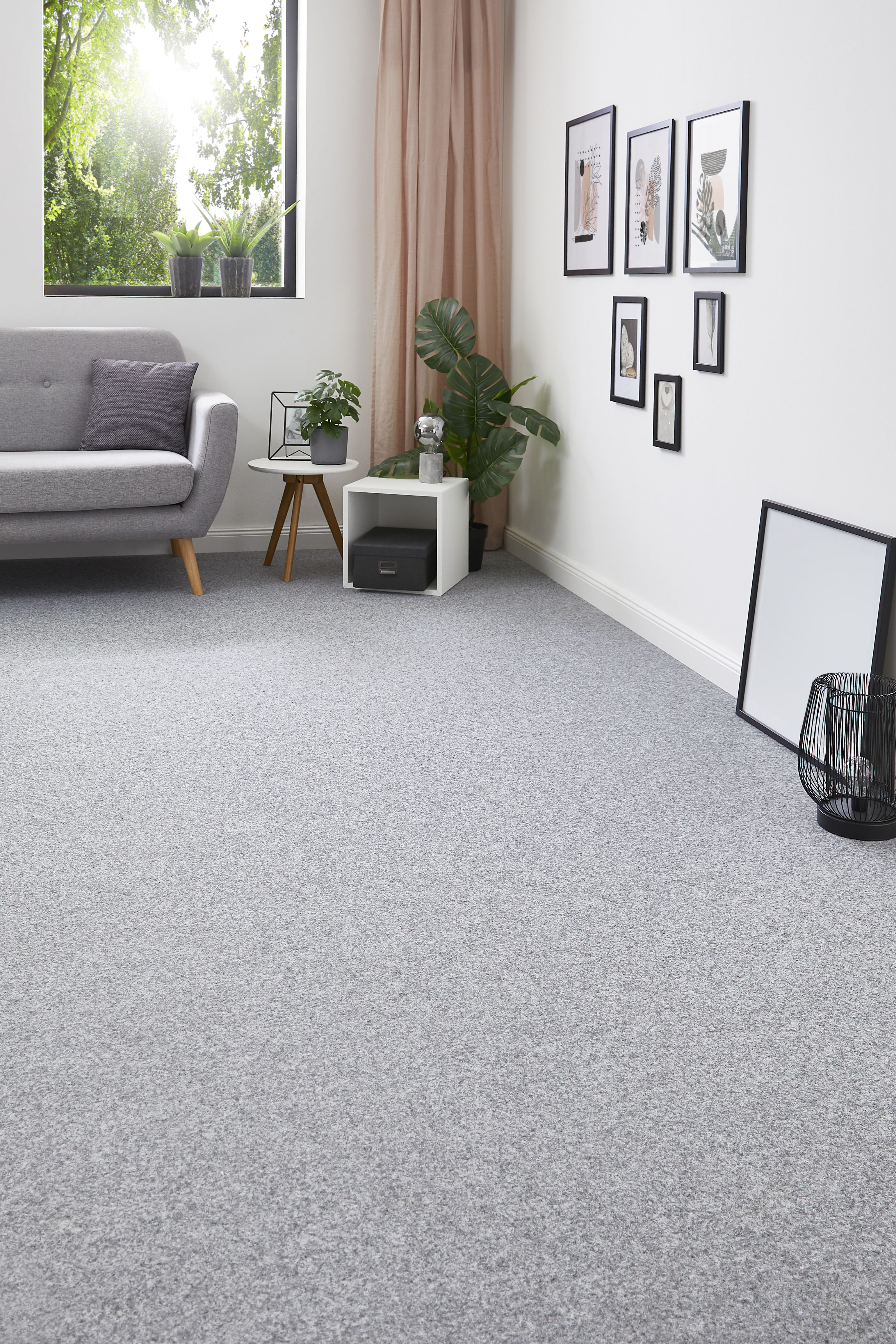 Teppichboden »Coupon Nadelvlies Invita«, rechteckig, melierte Optik, Breite 200 cm...