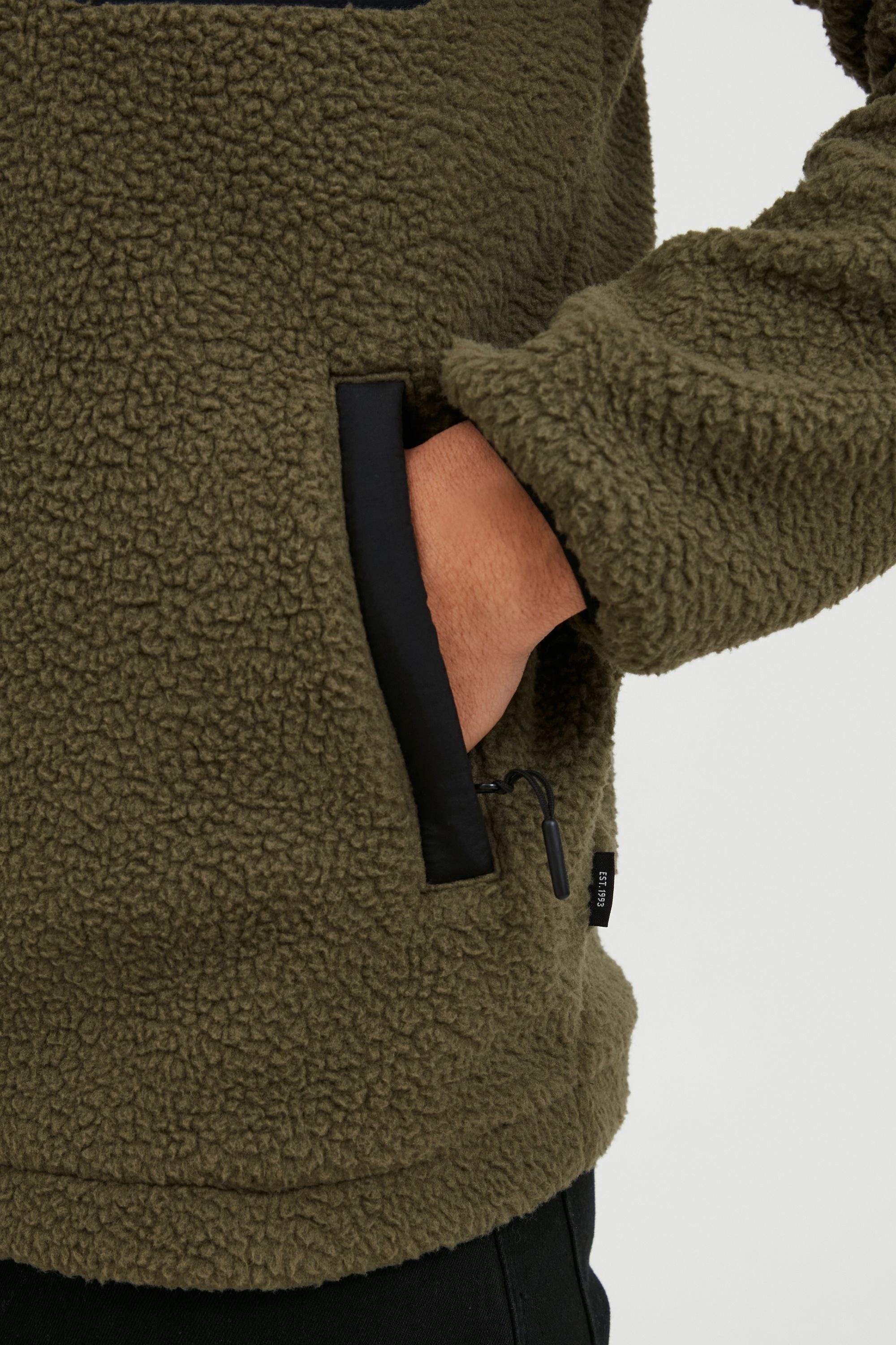 Indicode Strickfleece-Pullover »Fleecejacke IDTrout«