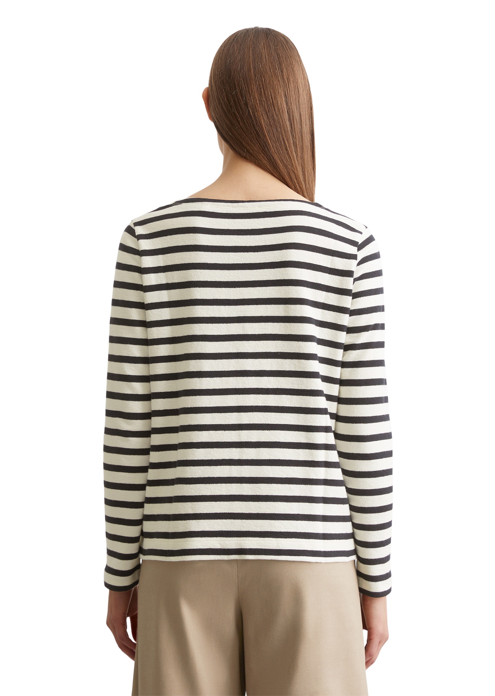 Marc O'Polo Langarmshirt, Garngefärbtes Ringelmuster